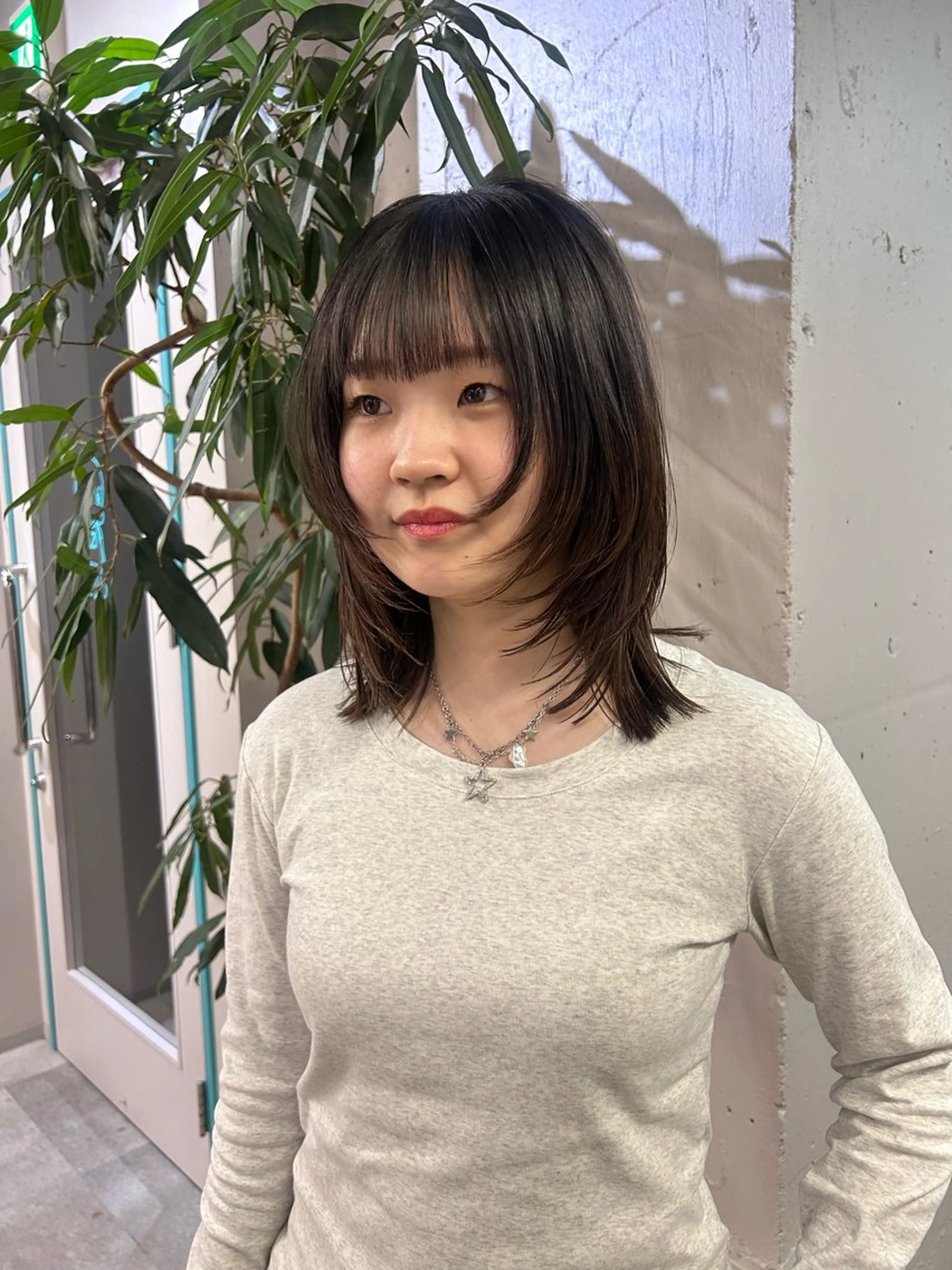 ミディアム モデル募集中🥚福岡 kii anju🐄のヘアスタイル