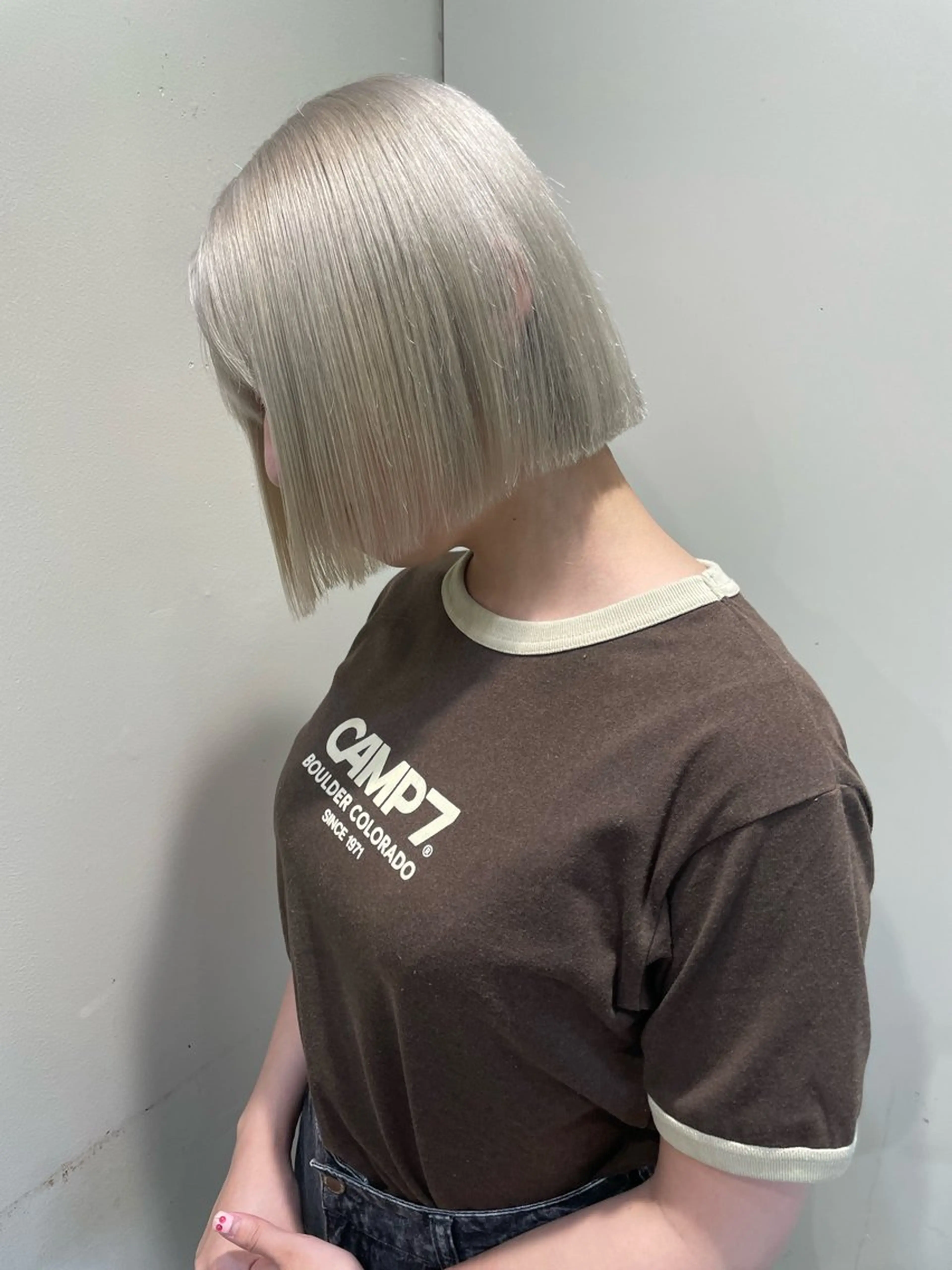 ショート カラー ブリーチ 羽田翔大/ブリーチ/ ボブカット/店長のヘアスタイル