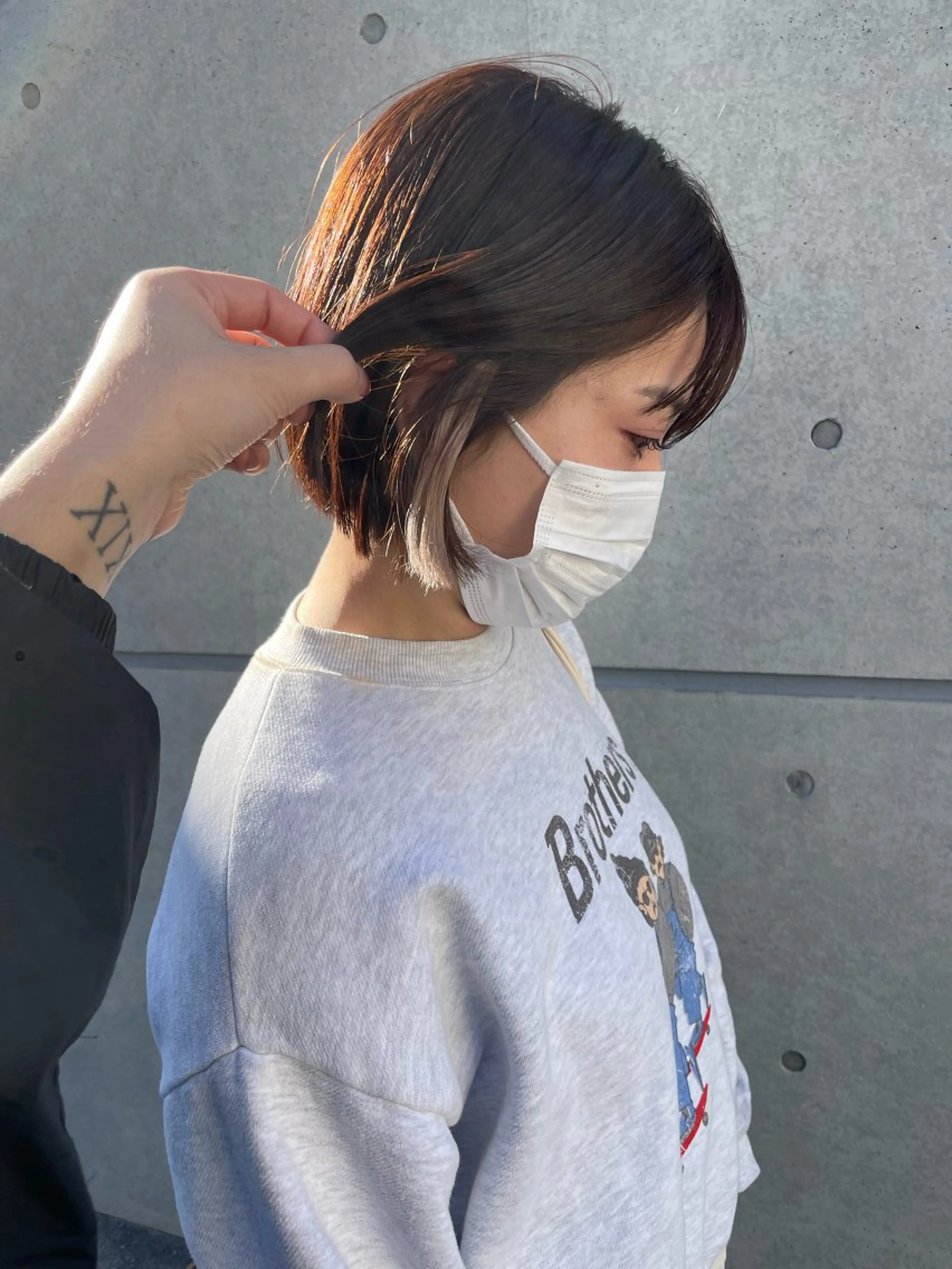 ショート カット エクステ ケアブリーチ/ エクステ/レイヤーのヘアスタイル