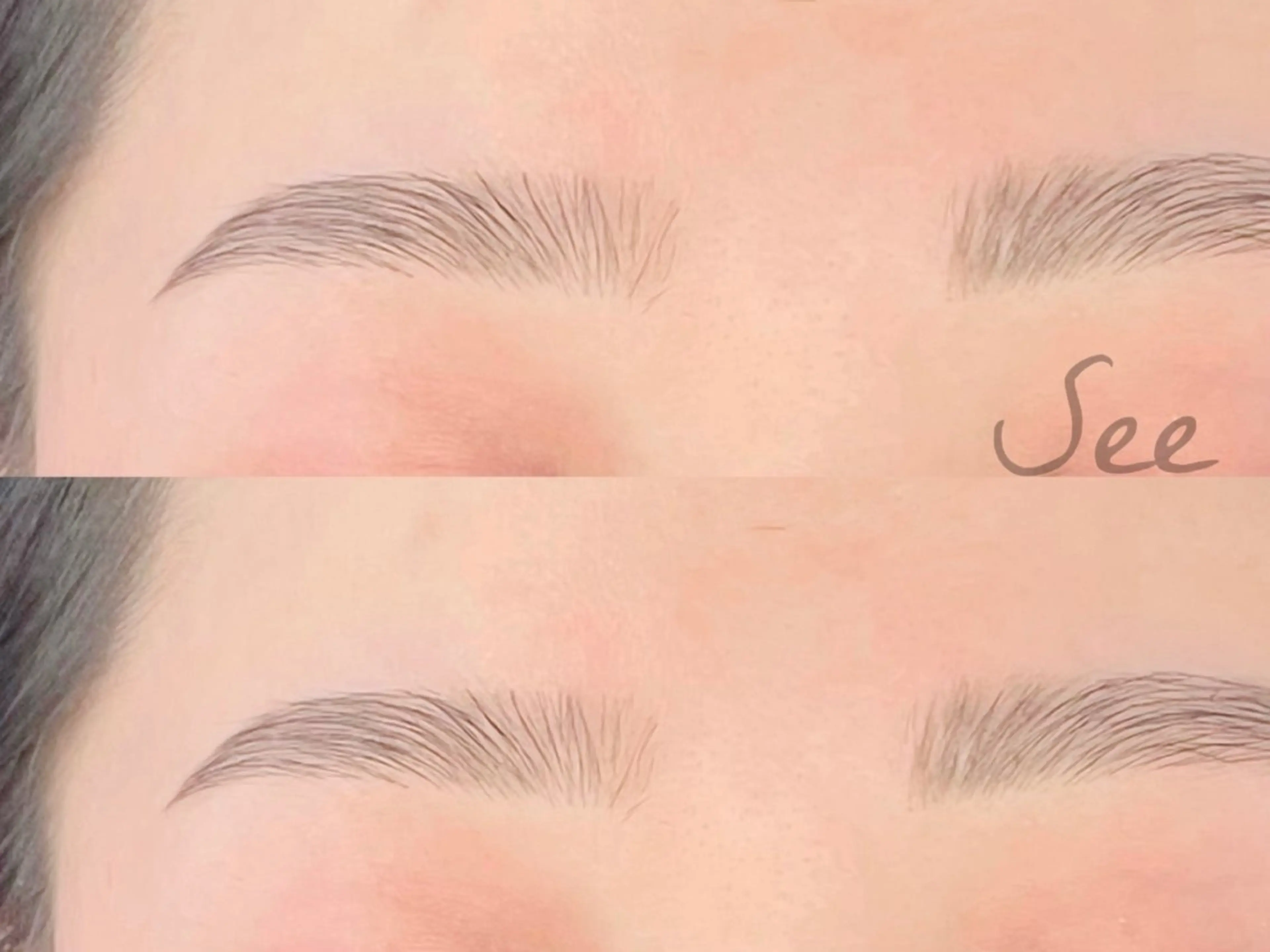 《ミニモ限定》☘️美眉スタイリング＋カラー☘️Wax脱毛で毛穴スッキリ◎/眉毛/眉毛スタイリング/の写真