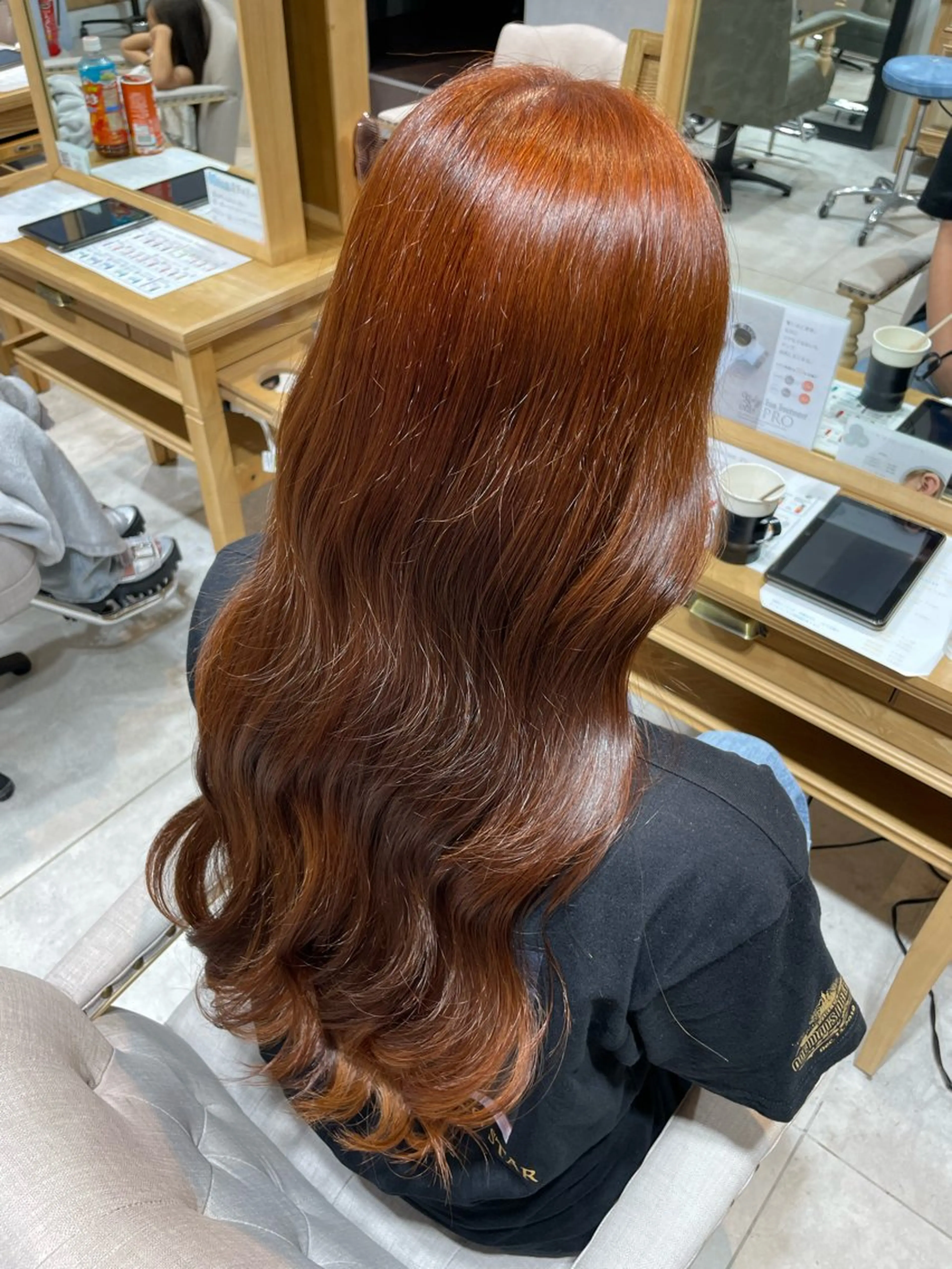 ロング カラー ヘアカラー 遠藤 星李のヘアスタイル
