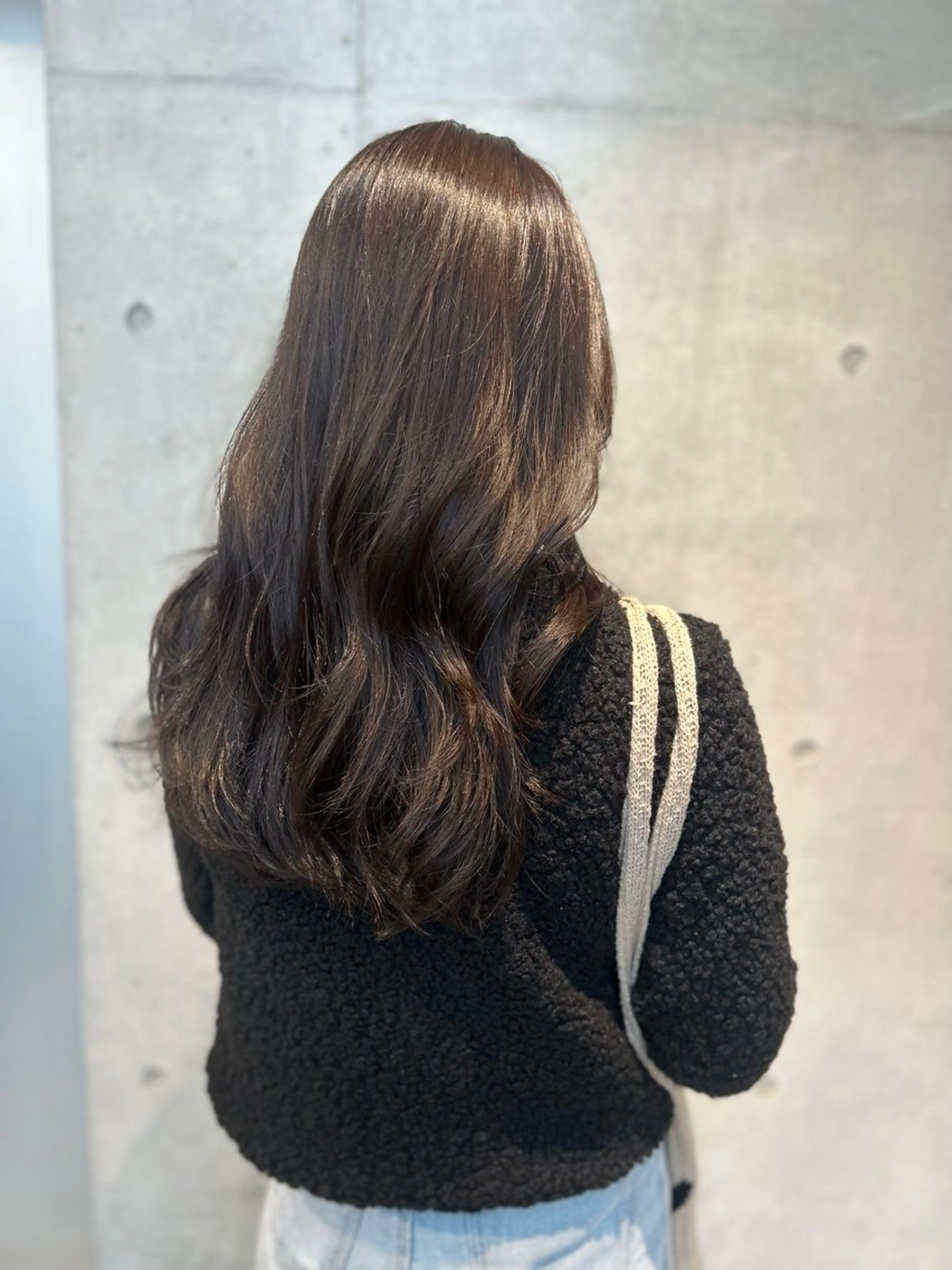 セミロング カラー カット ヘアカラー トリートメント 色落ちまで綺麗な 艶カラー特化/涼のヘアスタイル