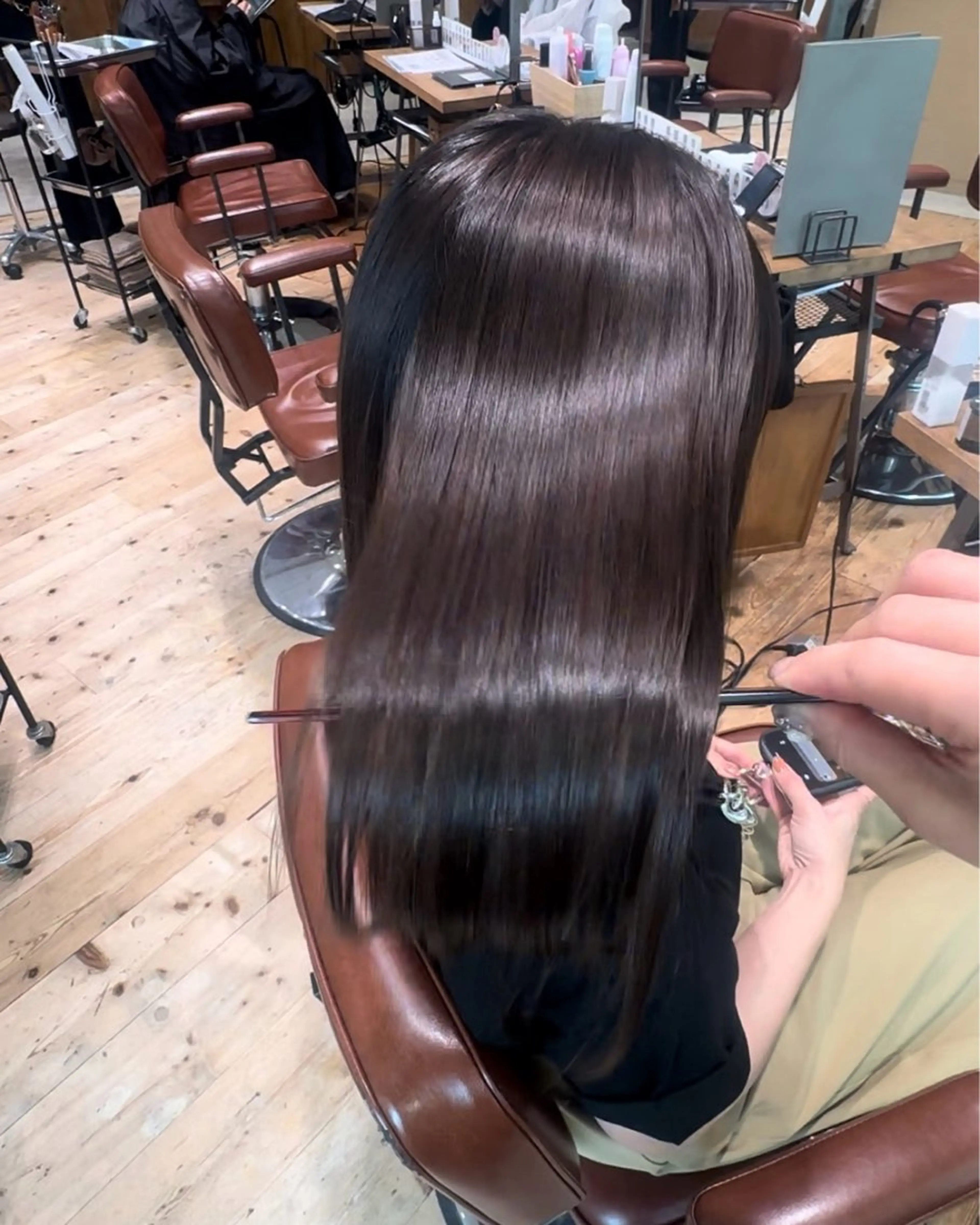 ロング 平野恵/透明感カラー ブリーチ/ボブのヘアスタイル