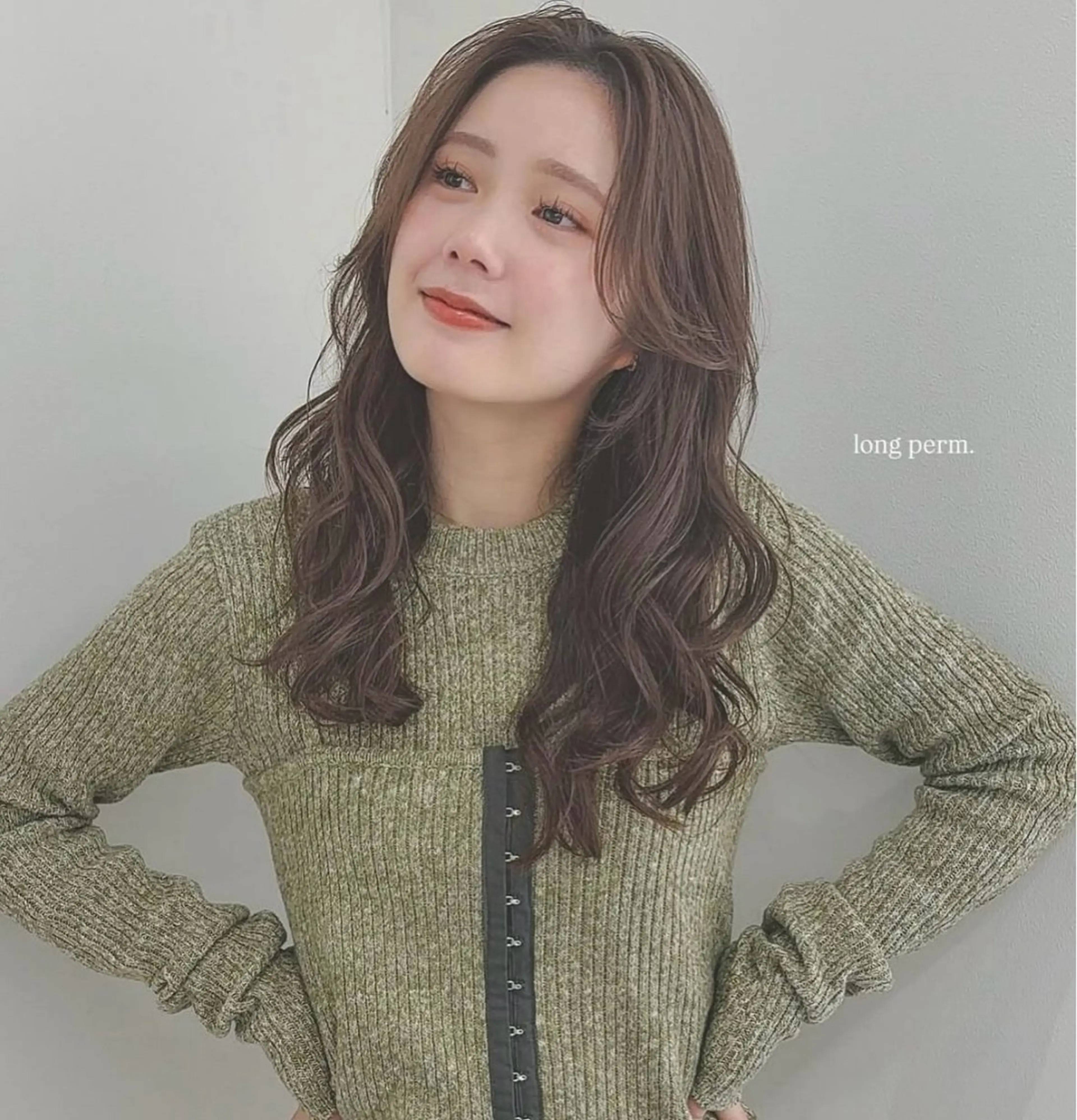 ロング パーマ パーマ 南出 碧夢のヘアスタイル