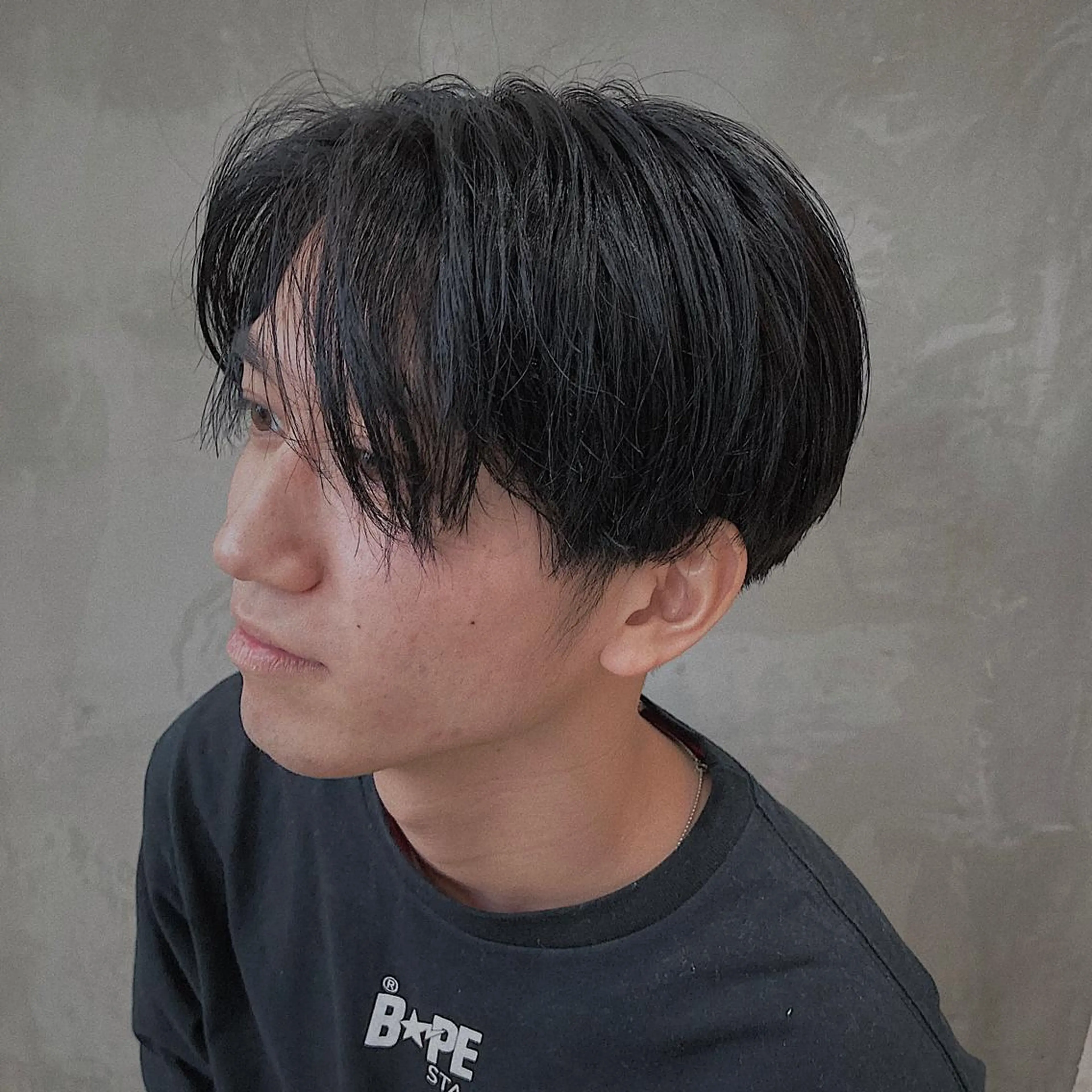 ミディアム パーマ メンズ 波巻きスパイラルパー マ/シャドウパーマ駿のヘアスタイル