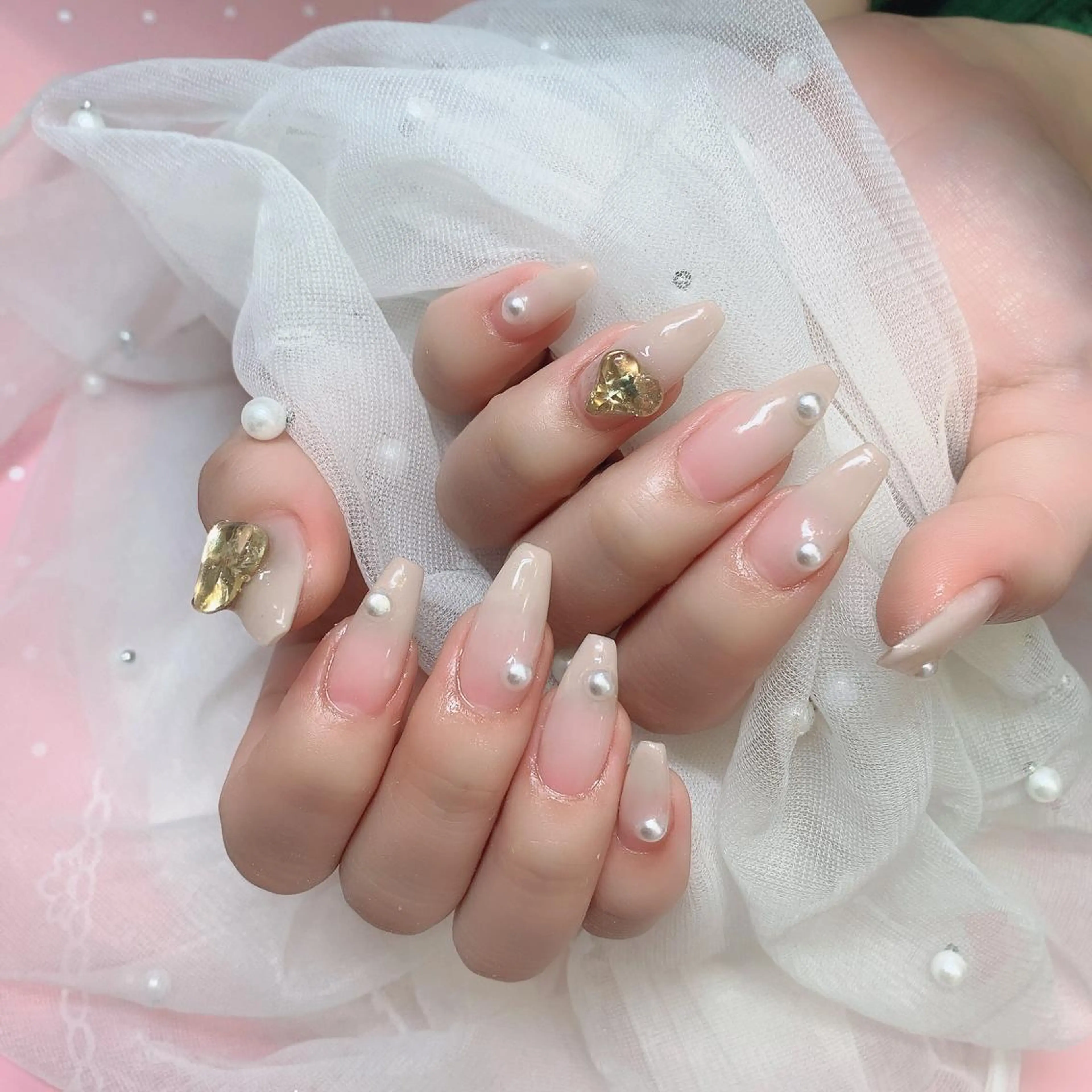 ネイル 長さ出し ワンカラーネイル ネイルチップ Nail Salon kihi大塚店のネイルデザイン