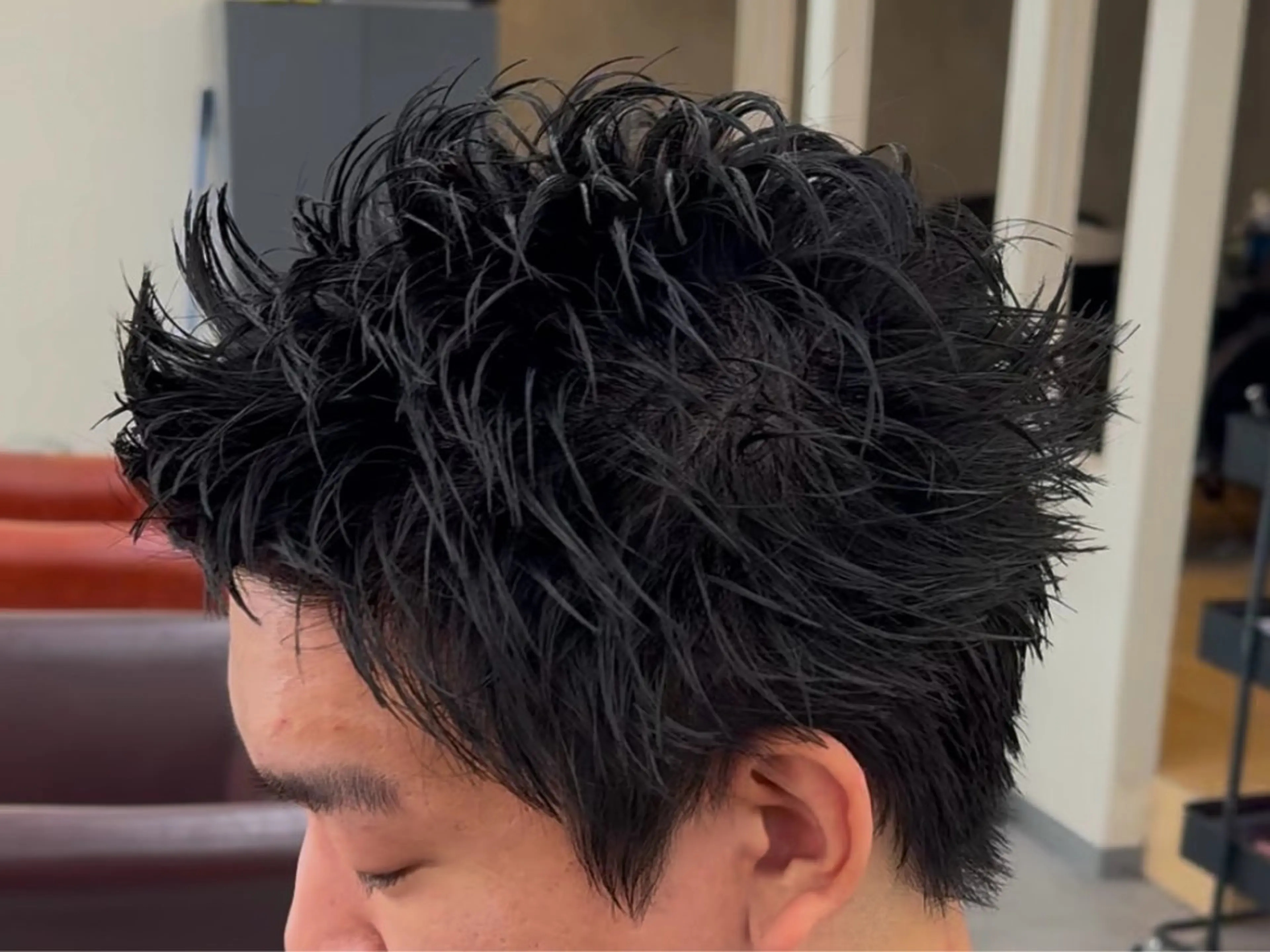 メンズ カット パーマ／京都駅 ／メンズ/藤井　翔のヘアスタイル