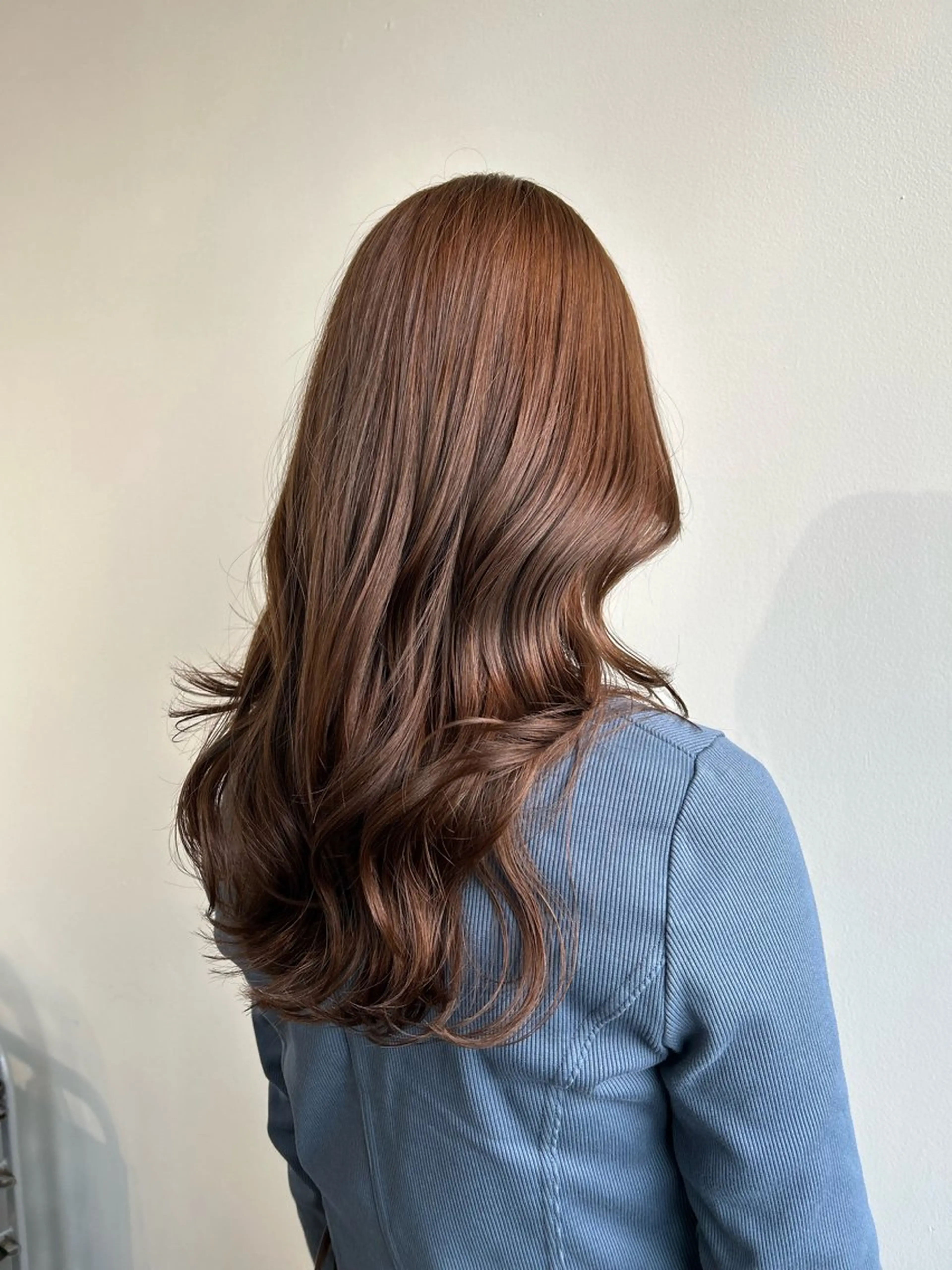 ロング カット ヘアカラー トリートメント 新潟/万代/レイヤー 韓国風/明間未来のヘアスタイル