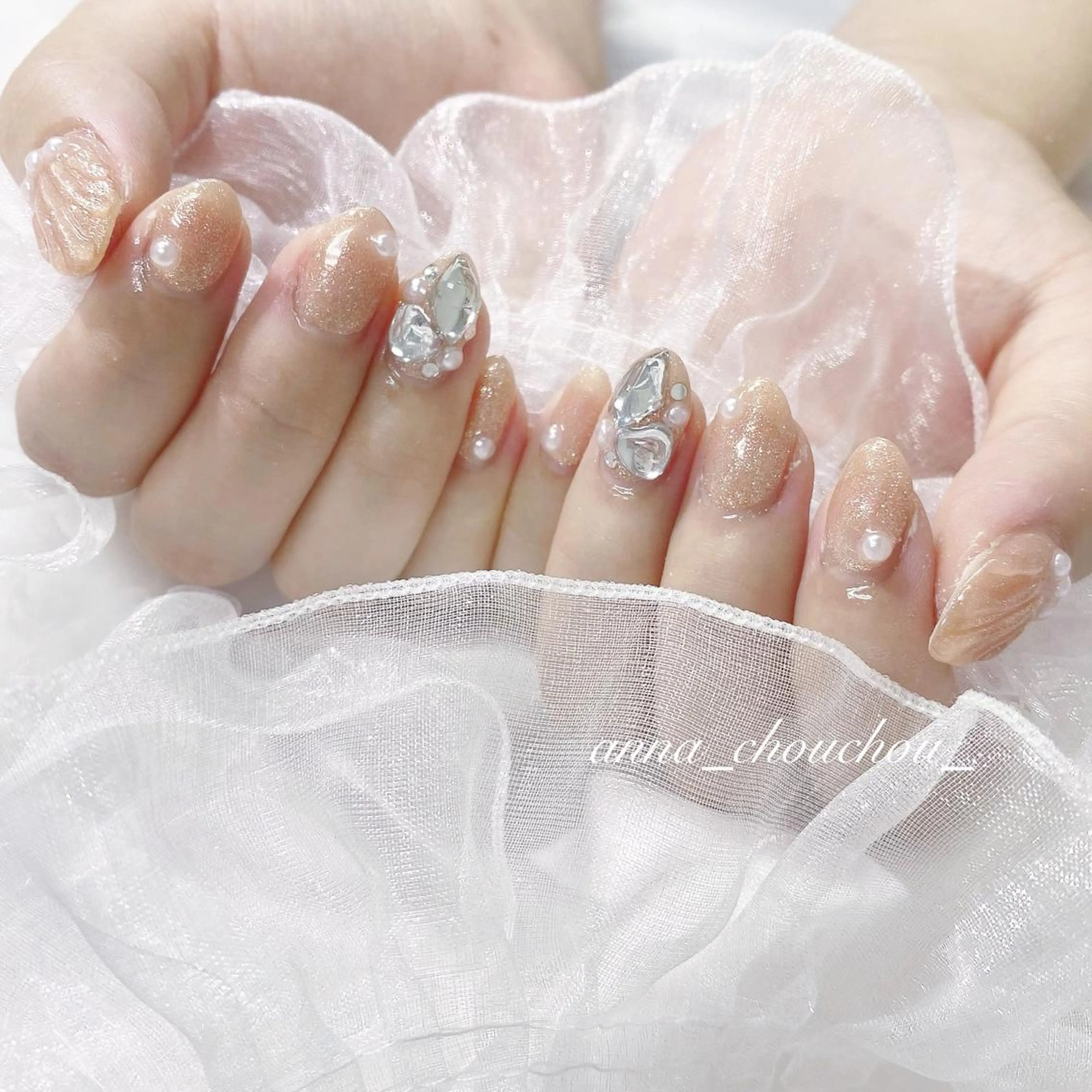 ネイル オレンジ Anna Sano⭐️のネイルデザイン