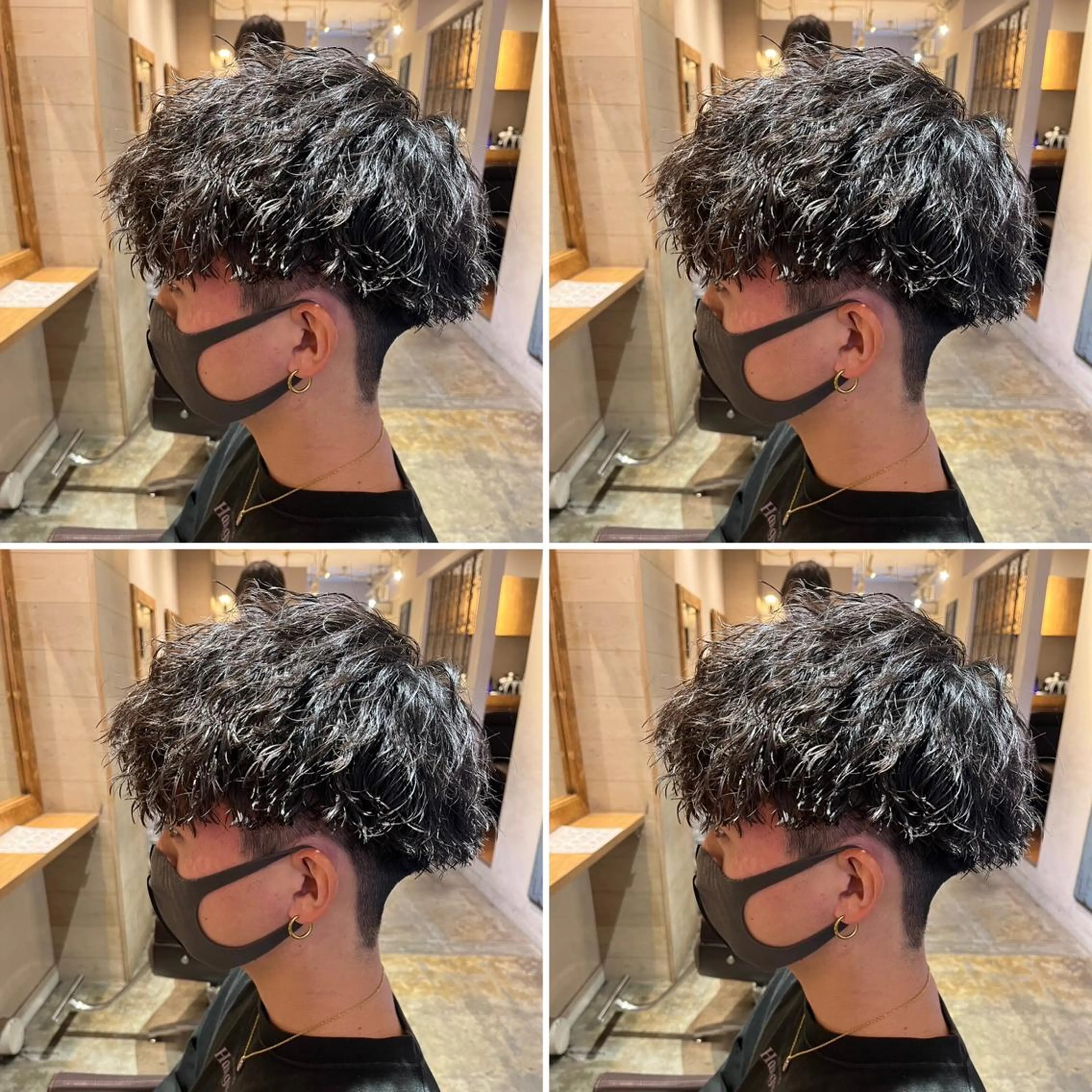 パーマ メンズ カット パーマ トリートメント ヘアセット 👑メンズパーマ特化 店長望月謙二郎👑のヘアスタイル