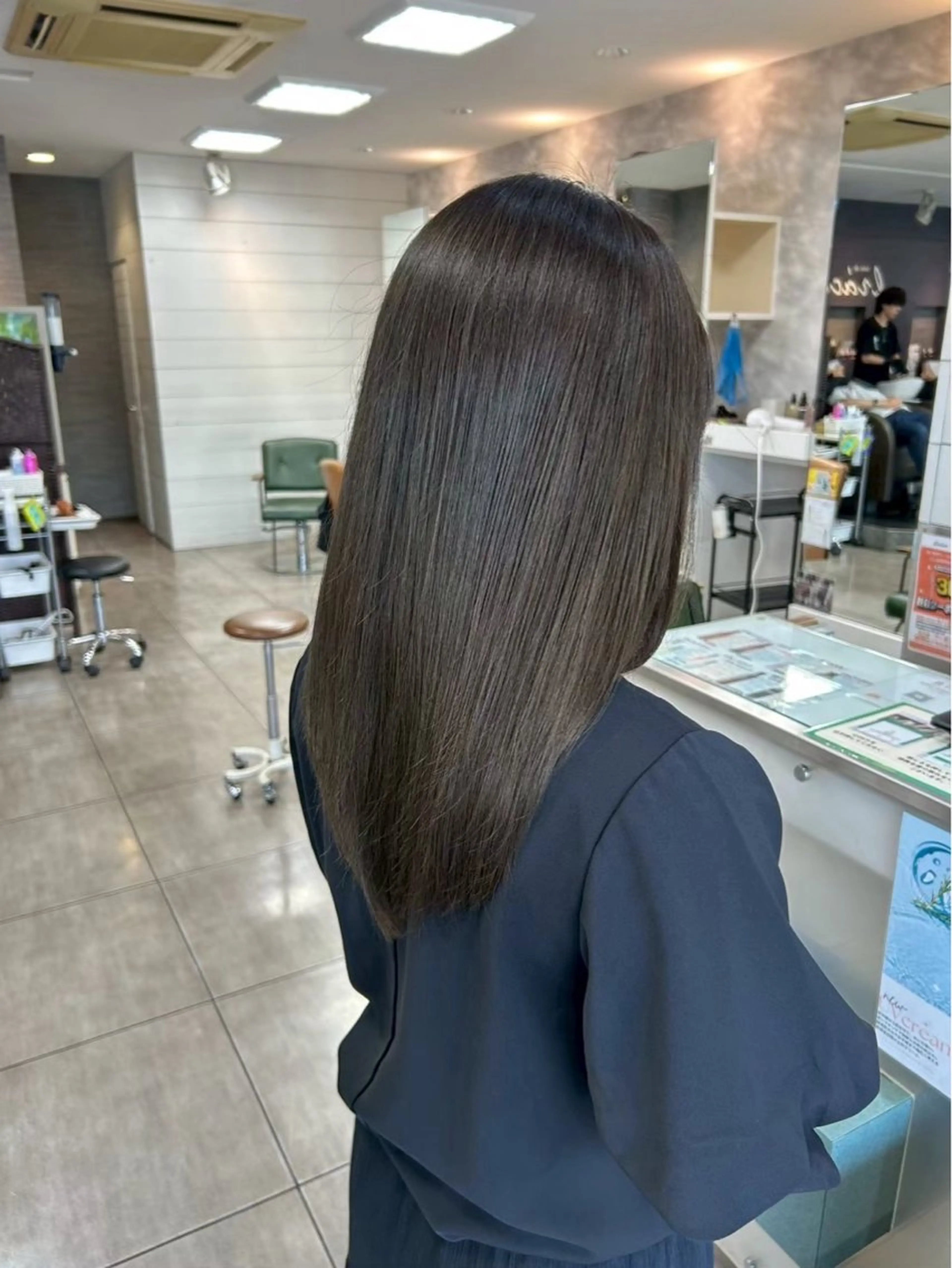 セミロング カット 縮毛矯正 縮毛矯正✖髪質改善 仁木伸明のヘアスタイル