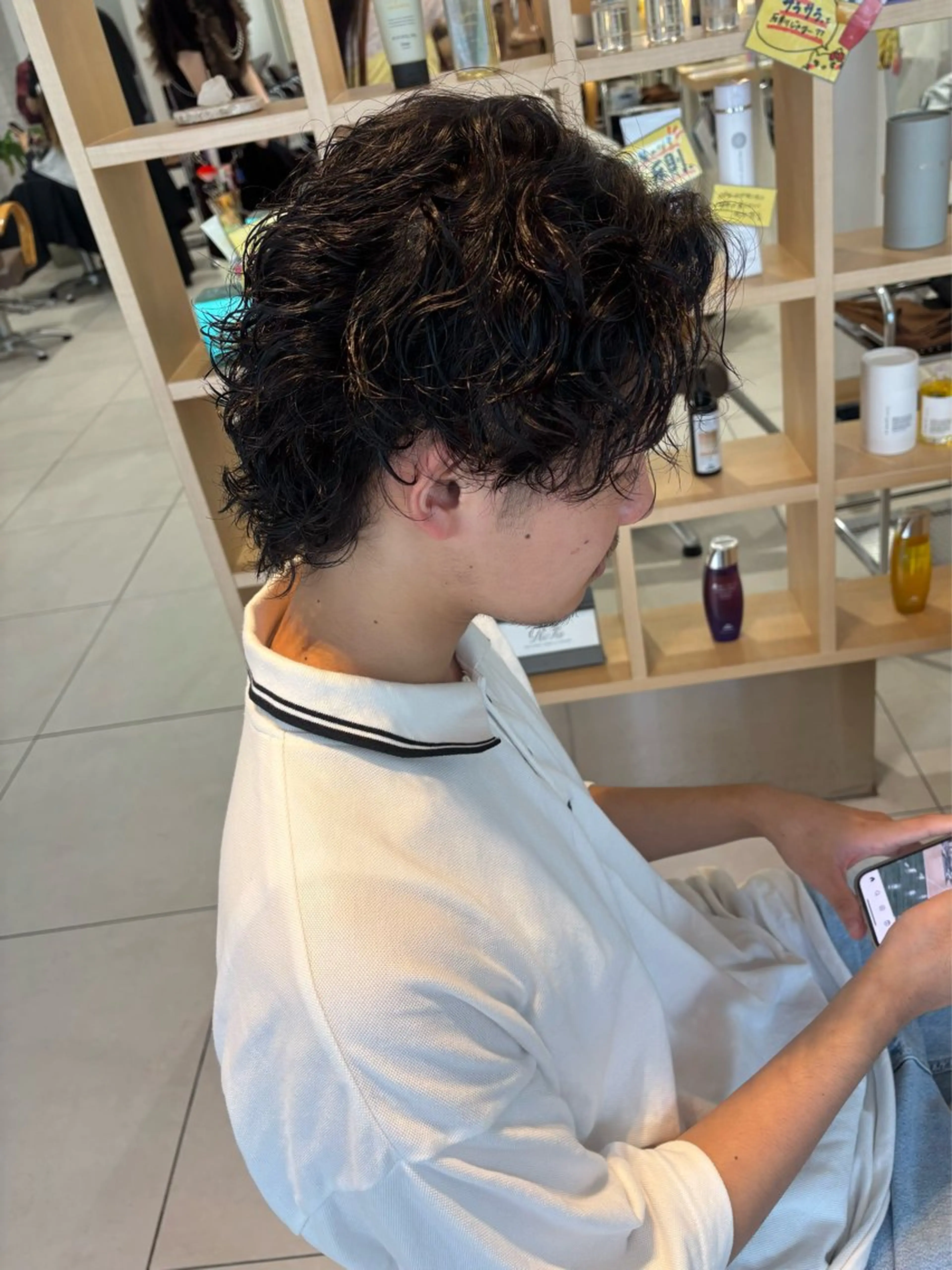 パーマ メンズ 💈メンズパーマ カラー💈momoのヘアスタイル