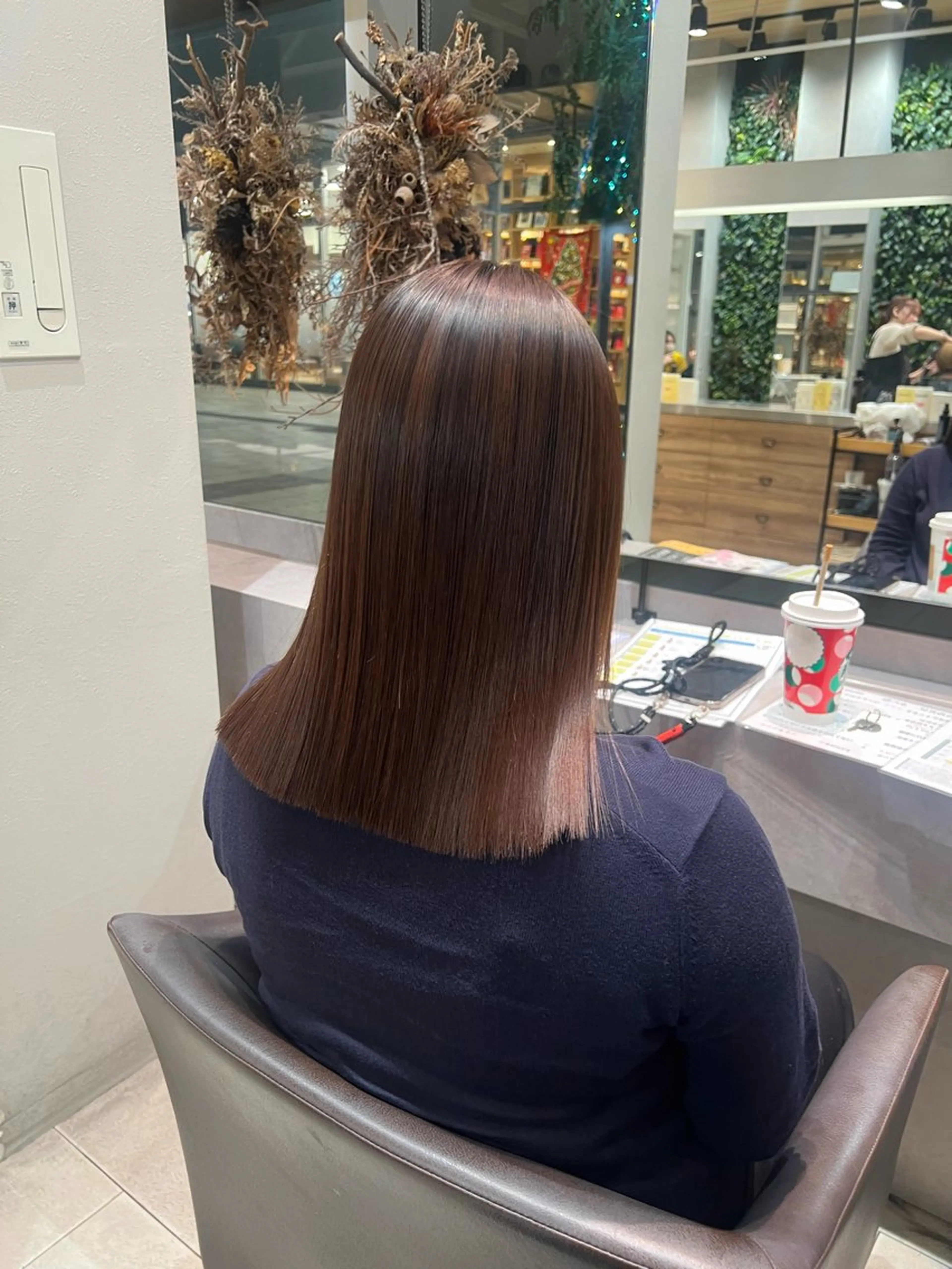 セミロング パーマ 酸性ストレート ストレートパーマ カット 縮毛矯正 🫧Ai/ ロロネー森ノ宮💖のヘアスタイル