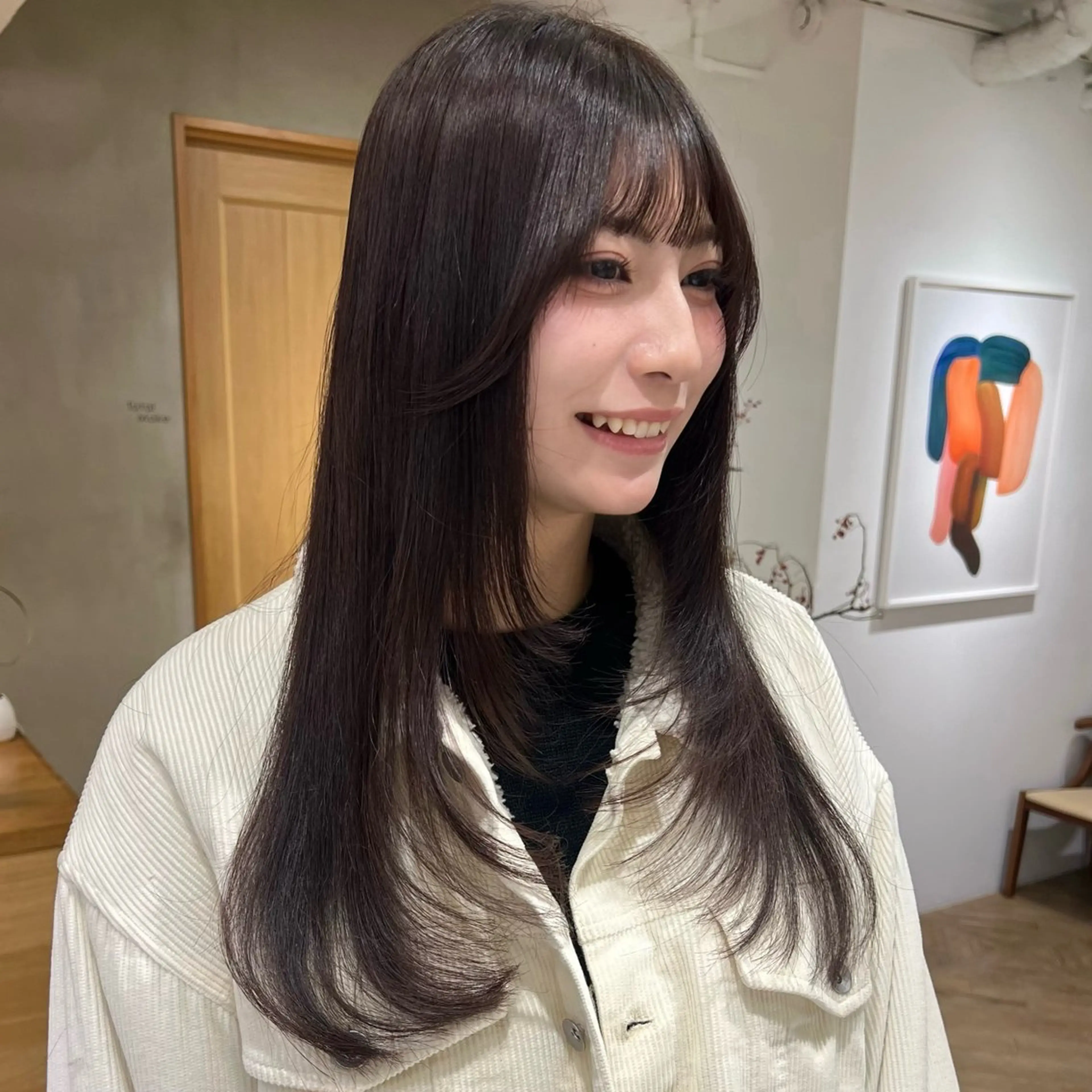 ロング カラー カット ヘアカラー レイヤーカット/暖色 カラー/mao🎀のヘアスタイル