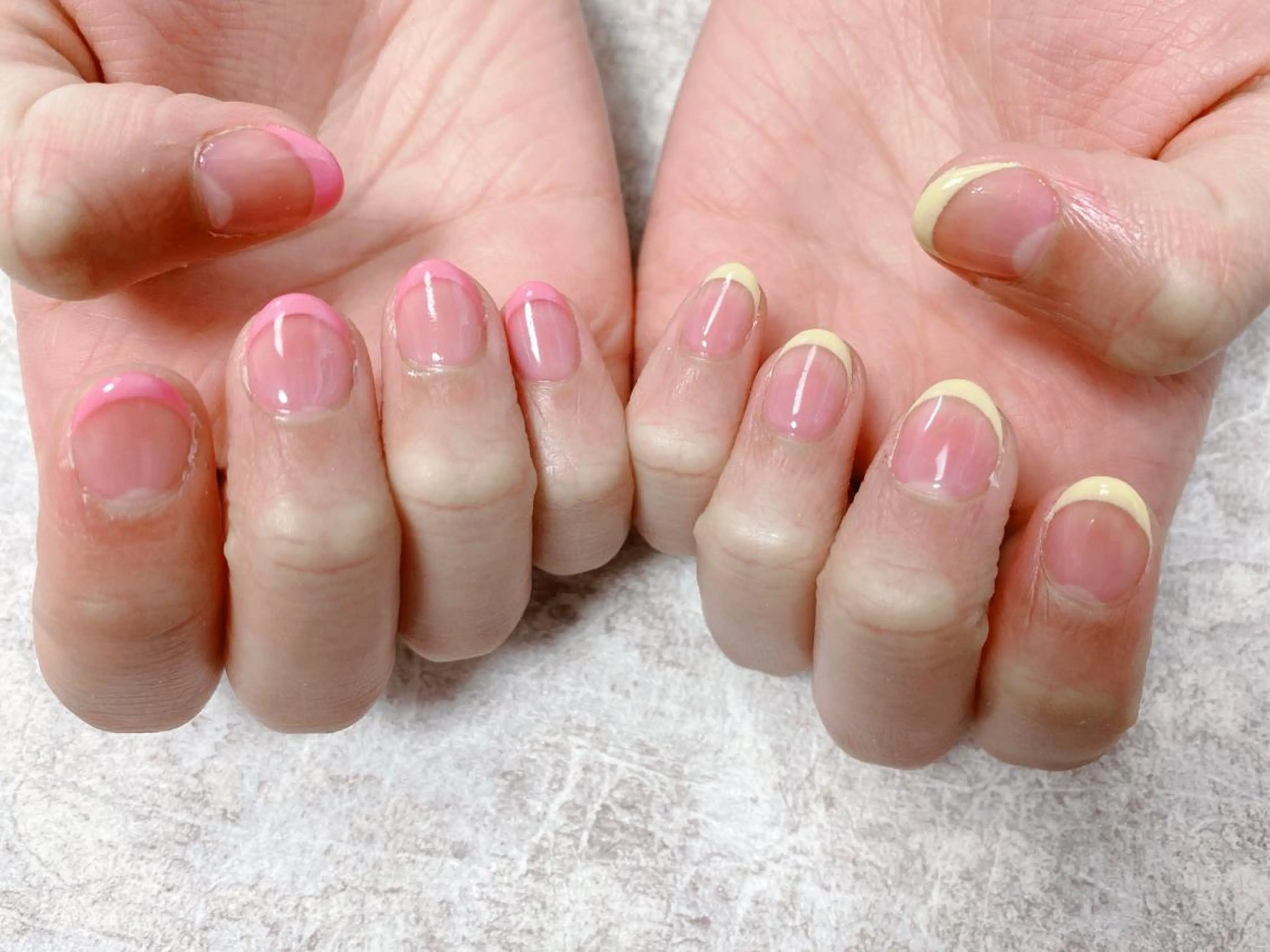 ネイル フレンチネイル 春ネイル Mogu nail 二子玉川のネイルデザイン