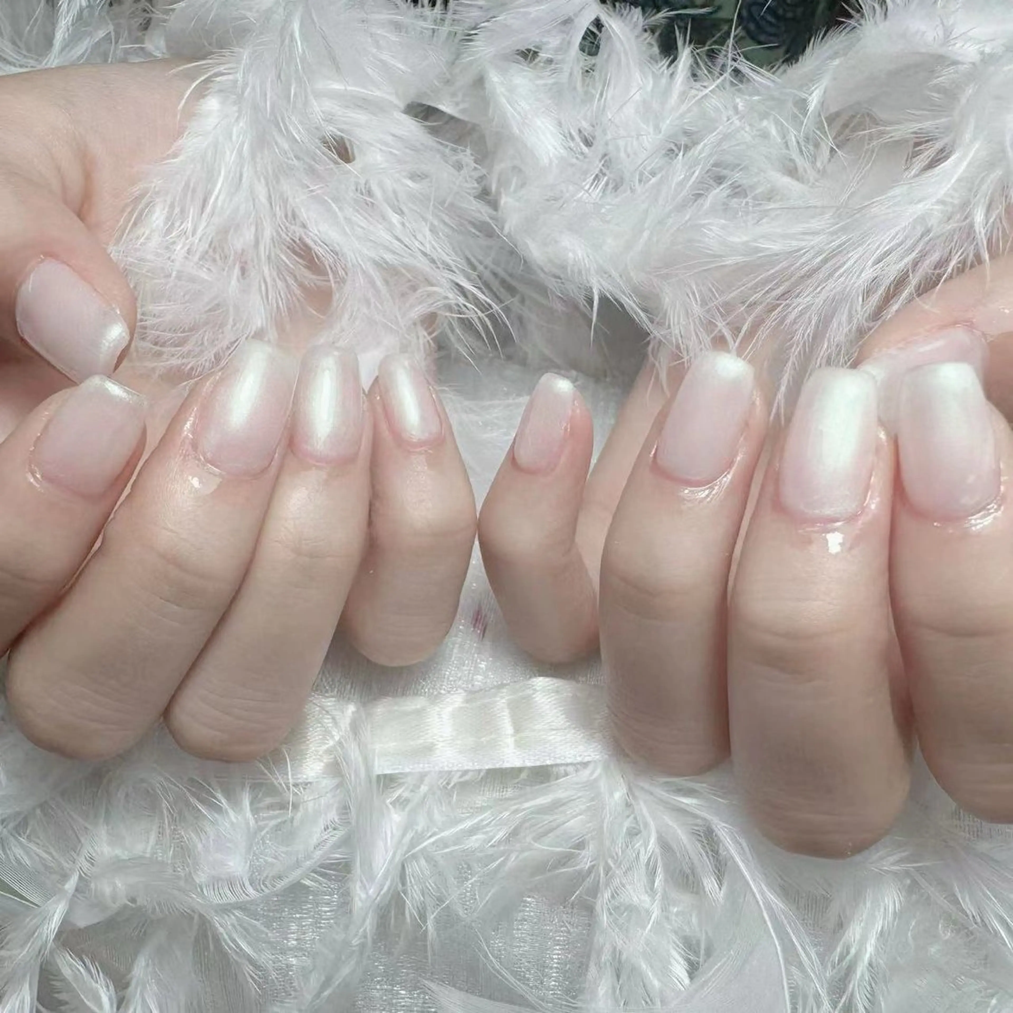 ネイル アートネイル オーロラネイル フラッシュネイル ガーリー キラキラネイル Diamond NAIL✨のネイルデザイン