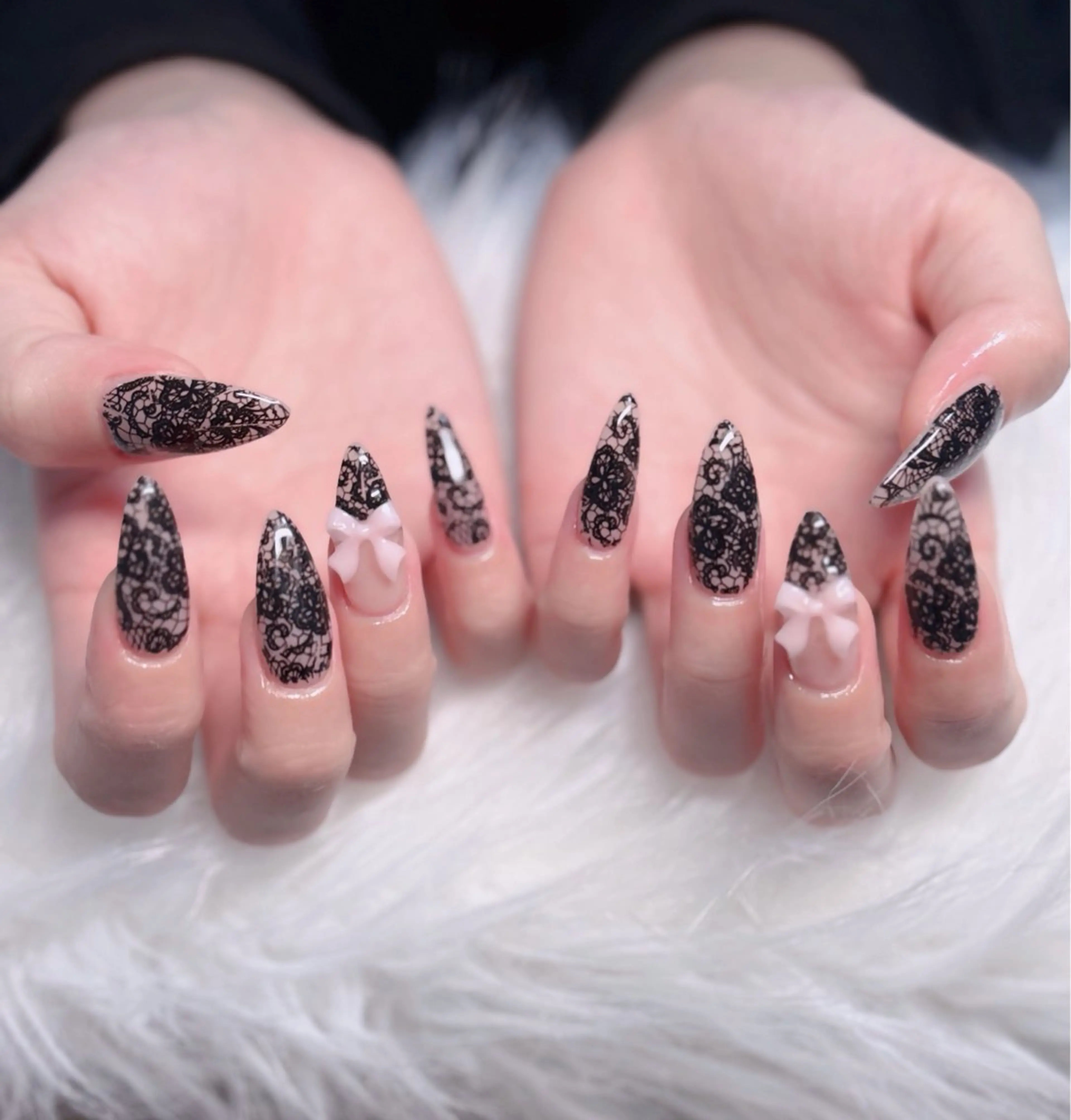 ネイル フレンチネイル ジェルネイル ハロウィン キラキラネイル 韓国ネイル ハンドネイル H.baby Nail Salonのネイルデザイン