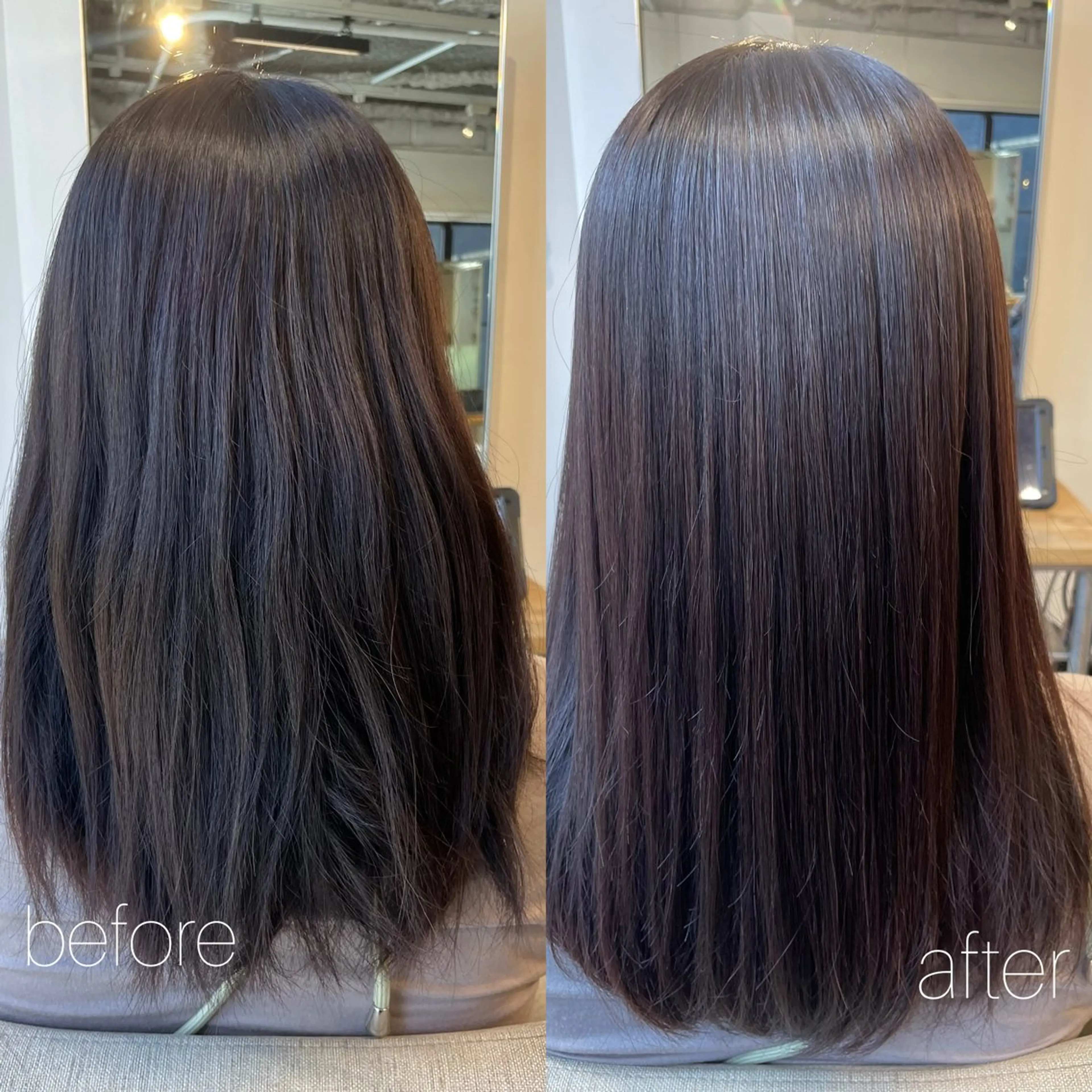 セミロング BELO 愛未のヘアスタイル