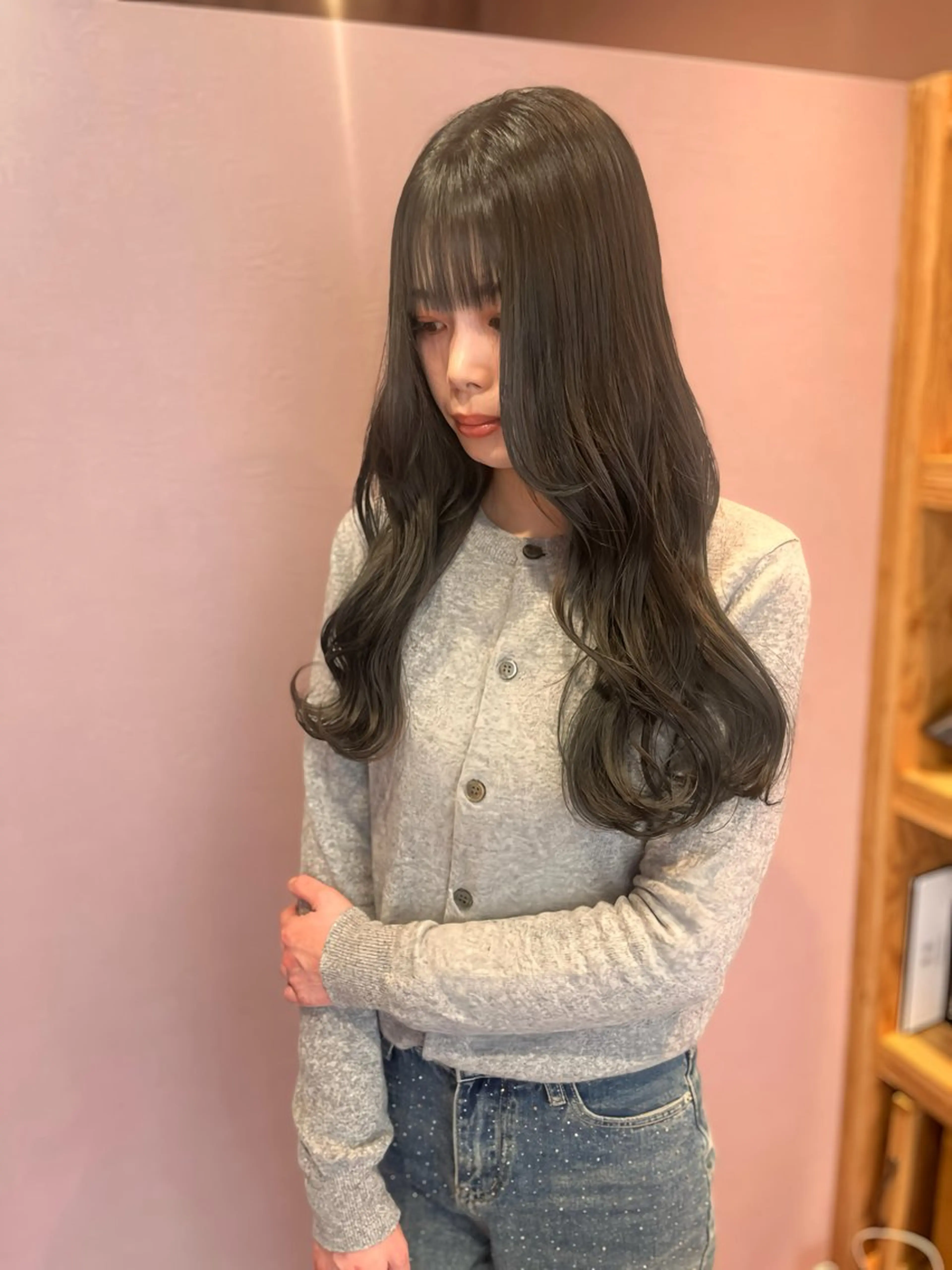 ロング カラー belta.🧸👒 福島未央のヘアスタイル