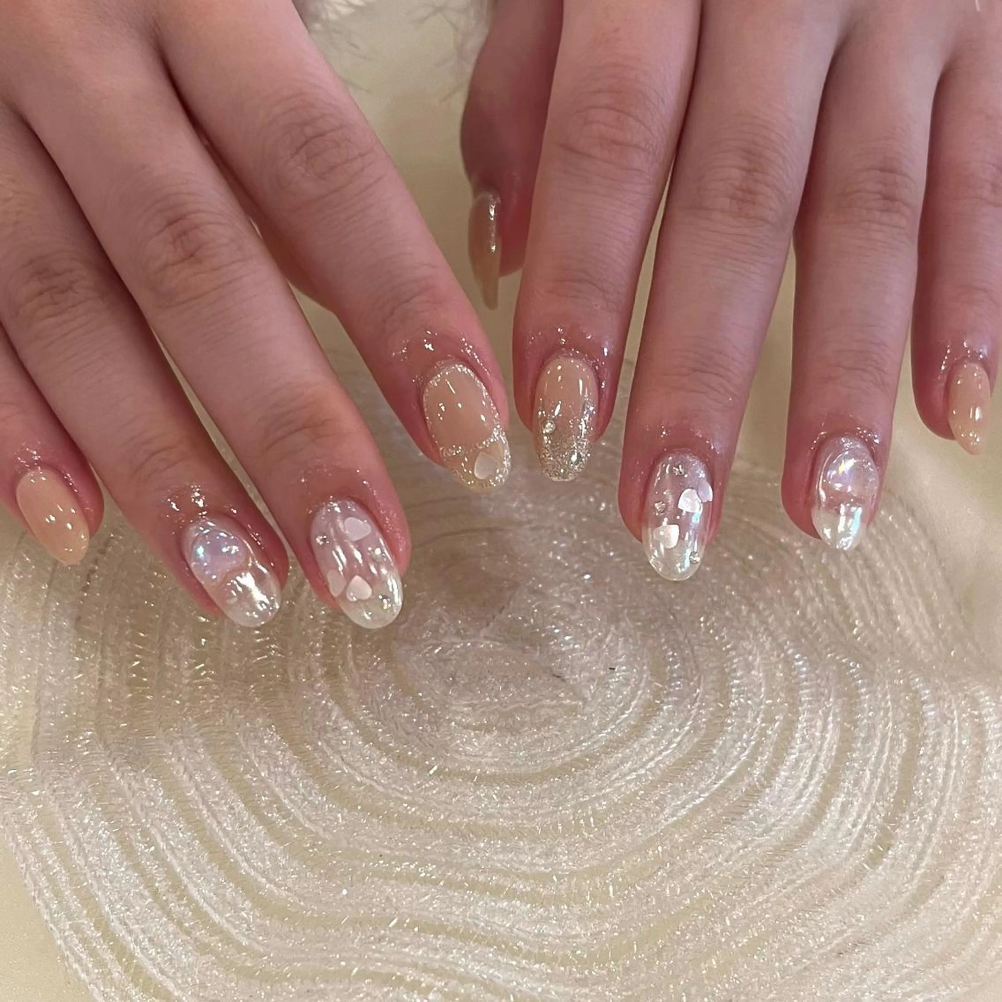 ネイル ハート 坂本 望のネイルデザイン