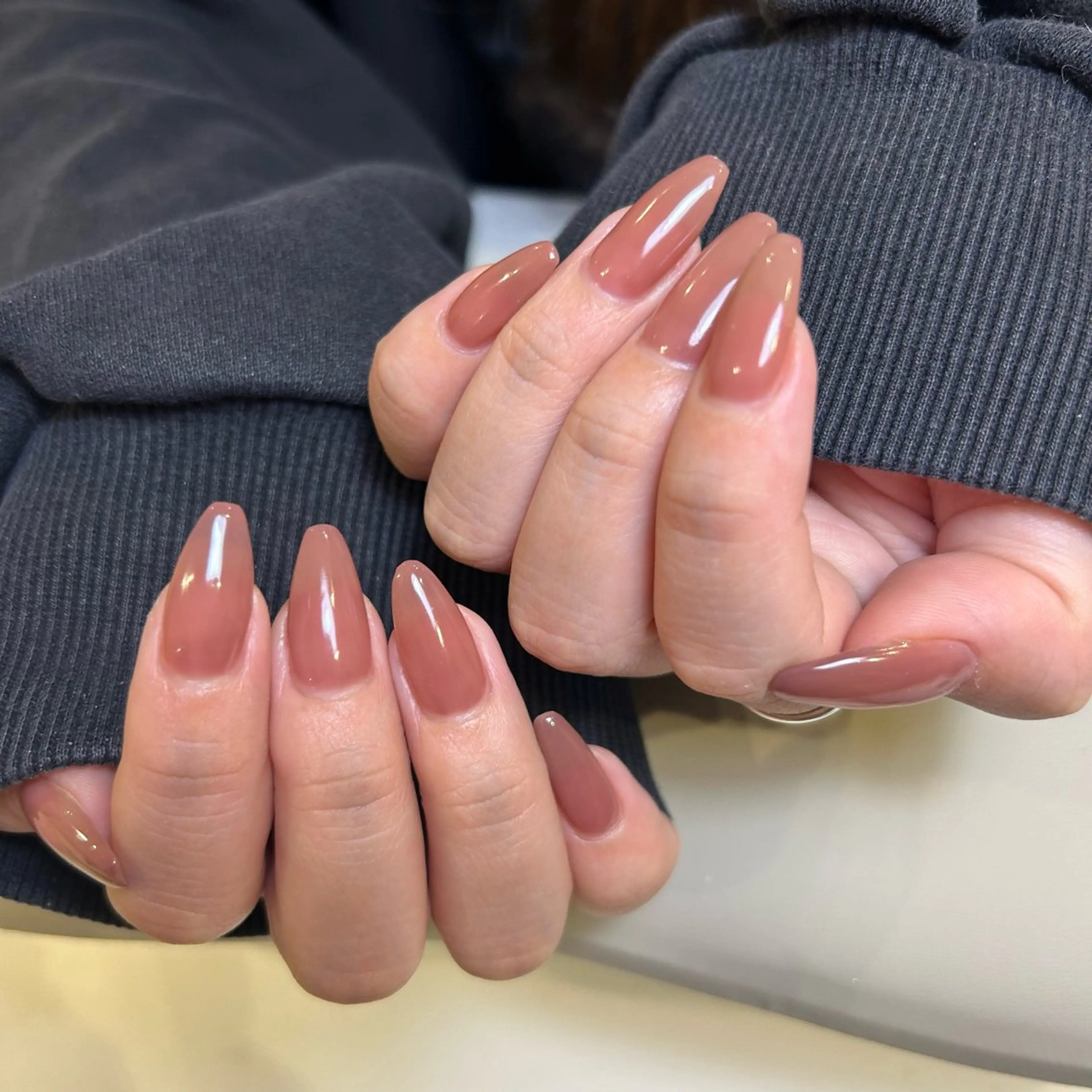 ネイル ワンカラーネイル bii所属・【bii】 NODOKAのネイルデザイン