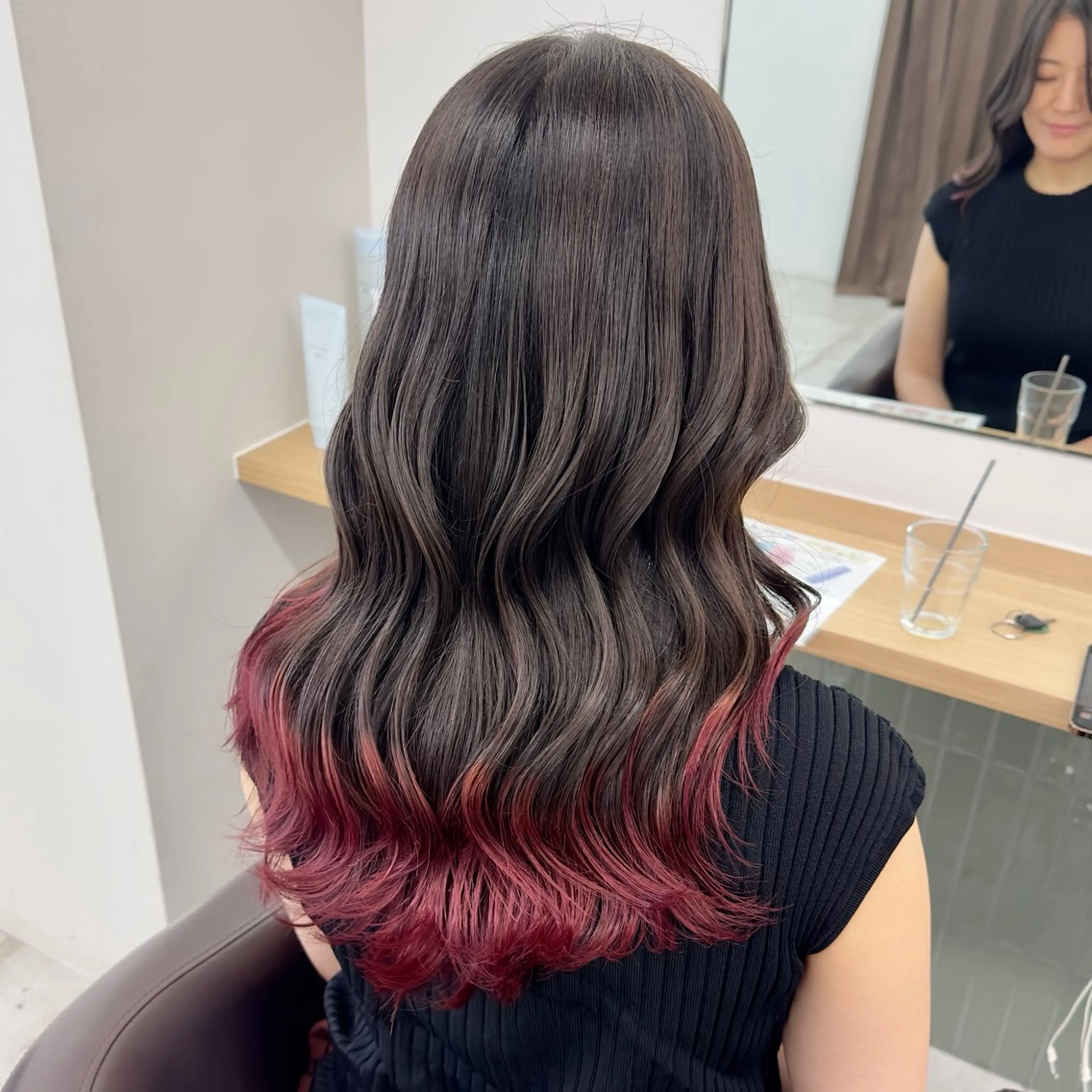 セミロング カラー カット ヘアカラー ブリーチなし/レイヤ ー特化🌈Tommyのヘアスタイル