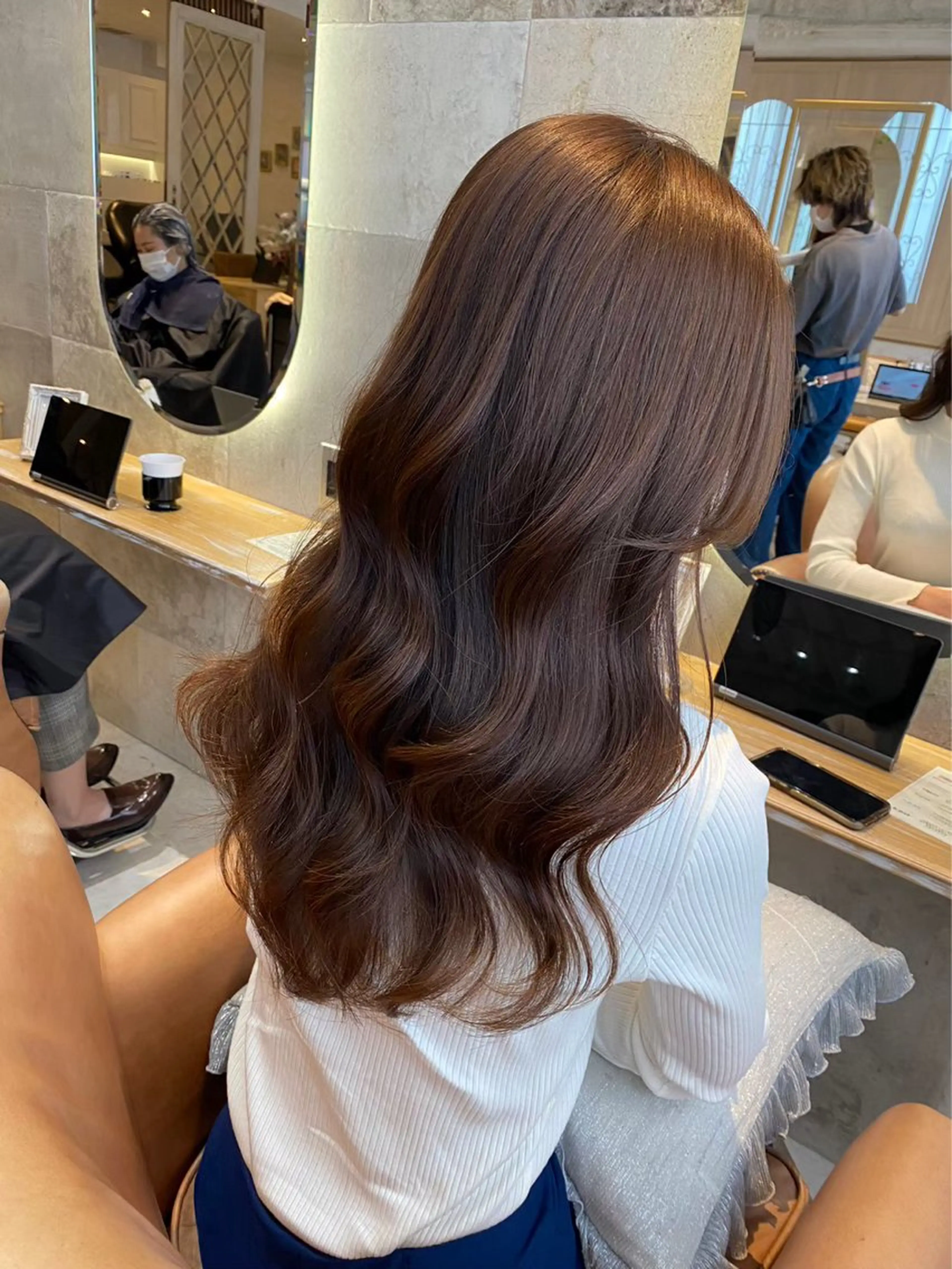 ロング ブリーチなし 透明感カラー/松沢のヘアスタイル