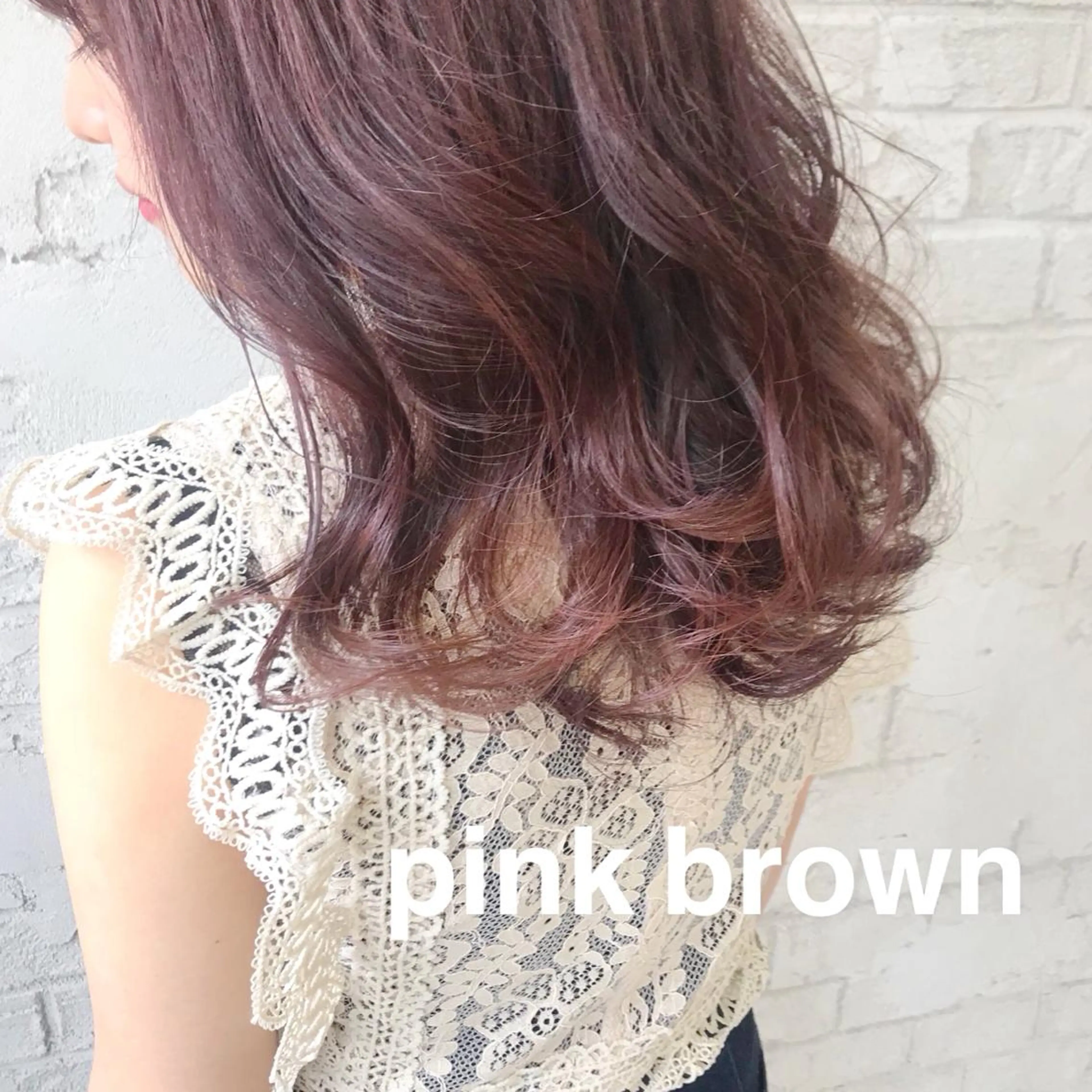 ロング カラー オリーブ/アッシュ やわらか透明感カラーのヘアスタイル