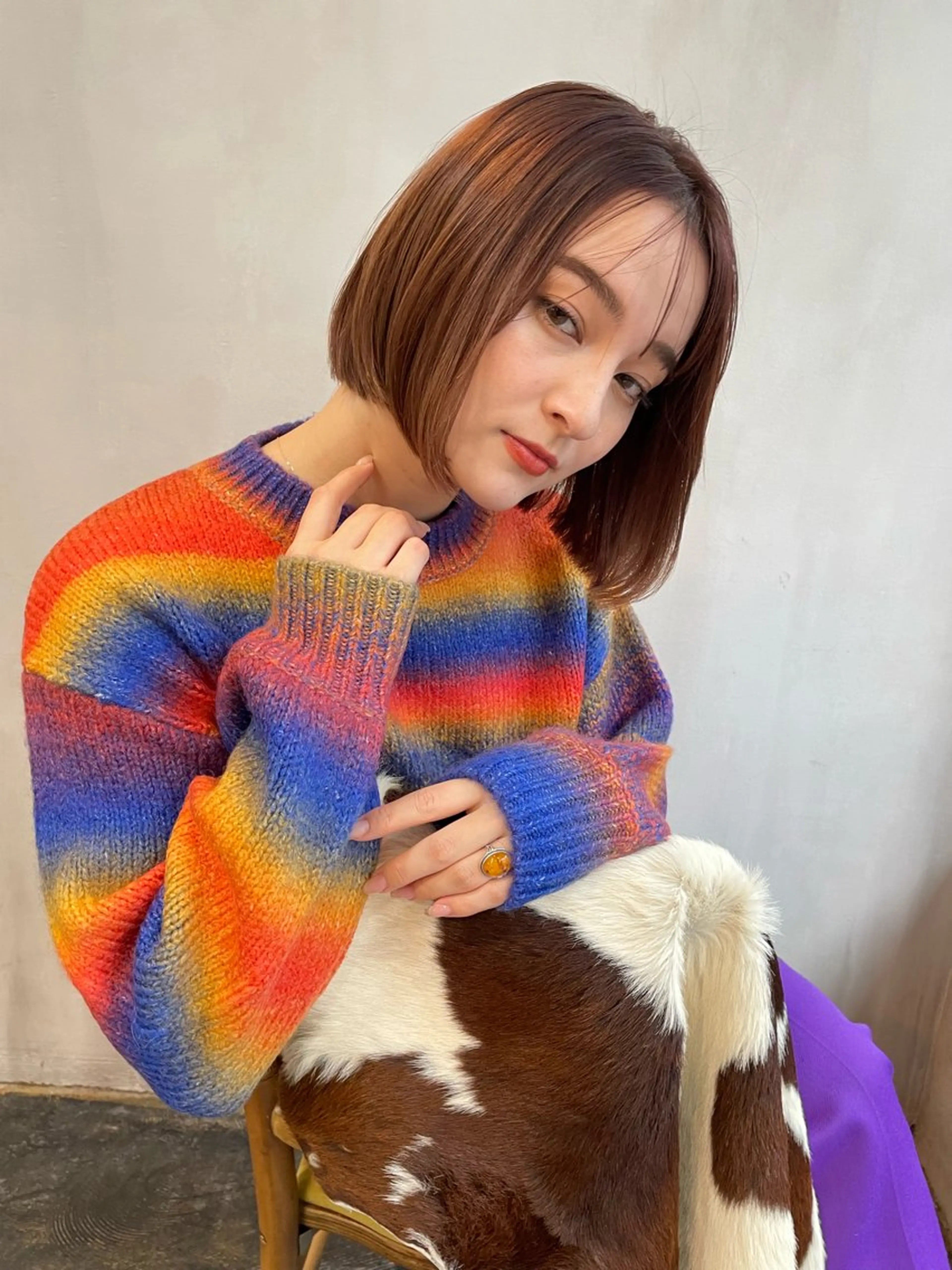 ショート カラー ショート/ボブ/ 心斎橋/宮脇美奈のヘアスタイル