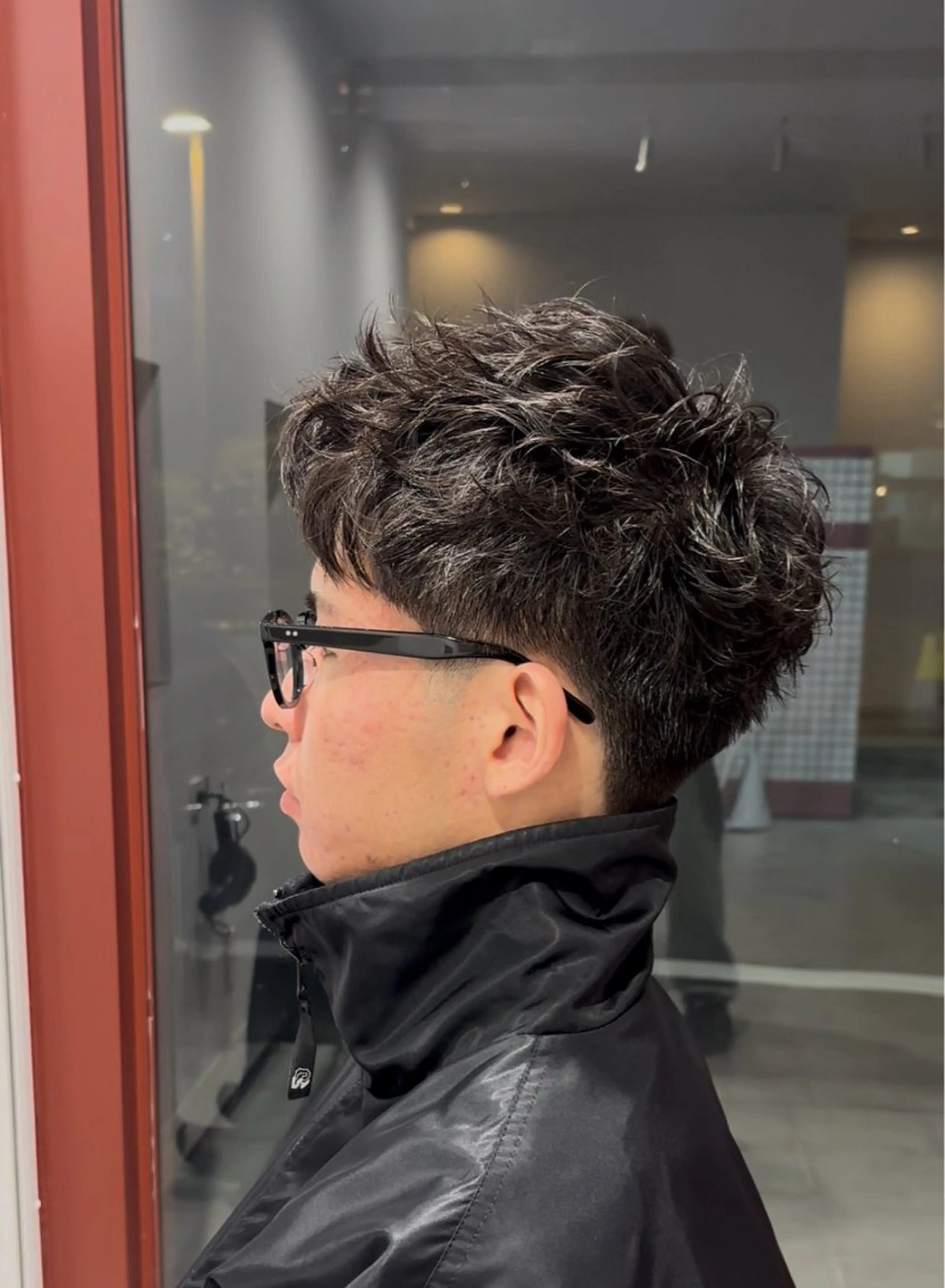 ショート パーマ メンズ 文字 遼哉のヘアスタイル