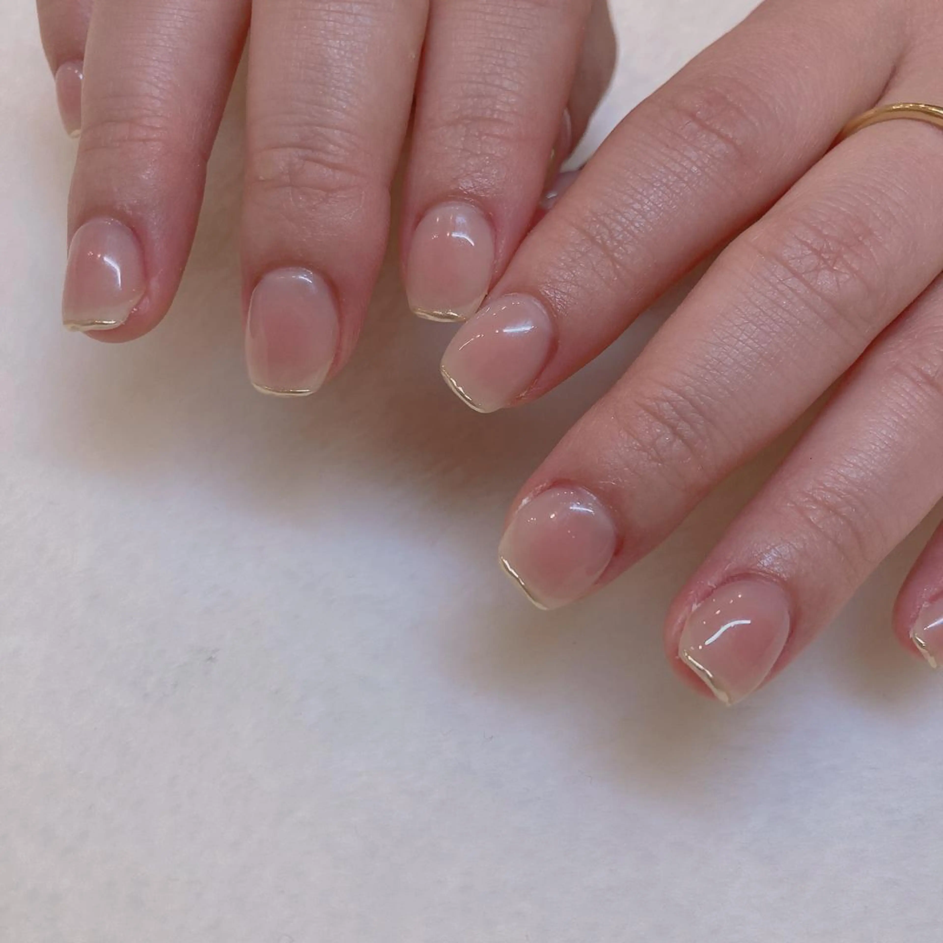 ネイル ハンドネイル 韓国ネイル/ワンホン ネイル🎀表参道3分のネイルデザイン