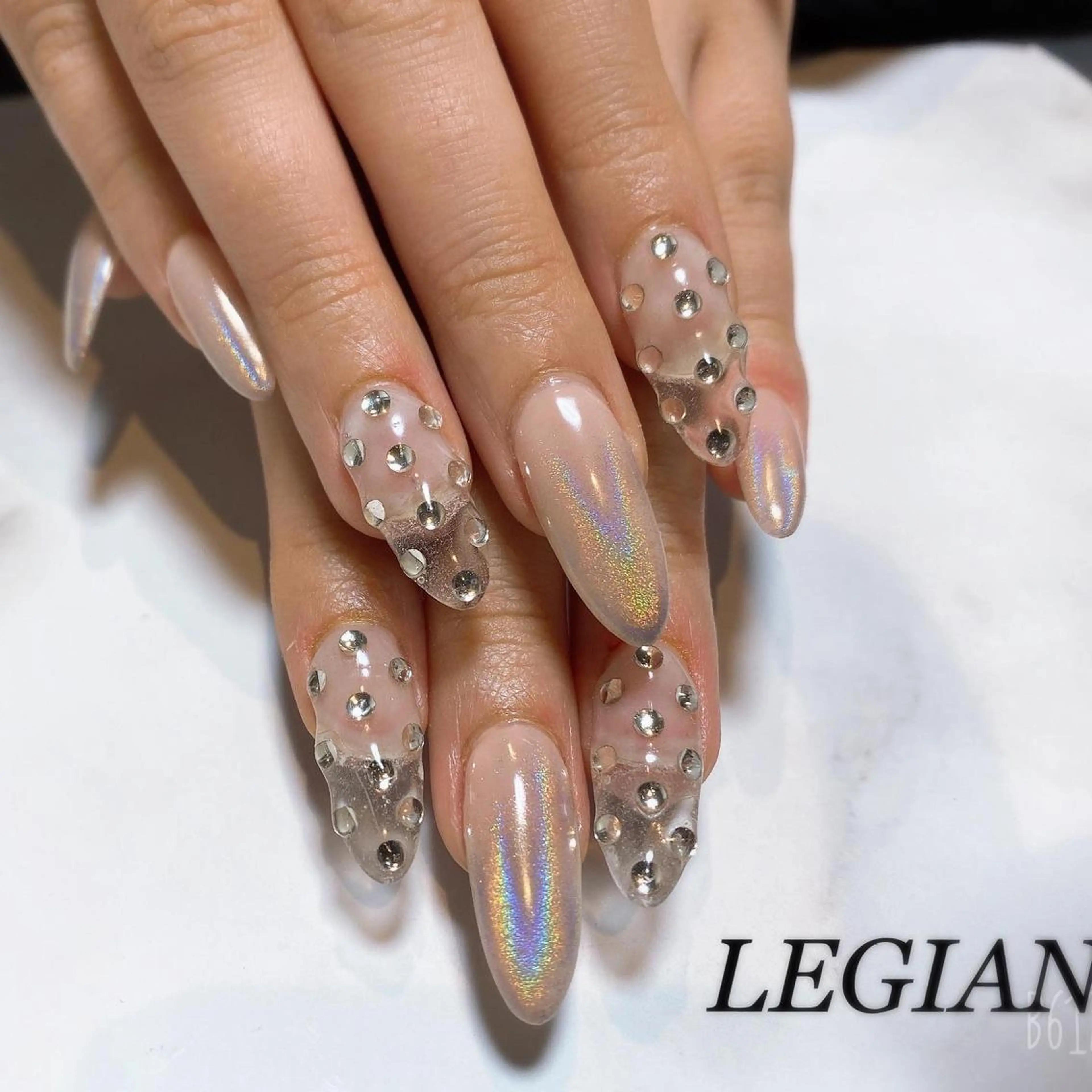 ネイル 長さ出し 古川 真理枝のネイルデザイン