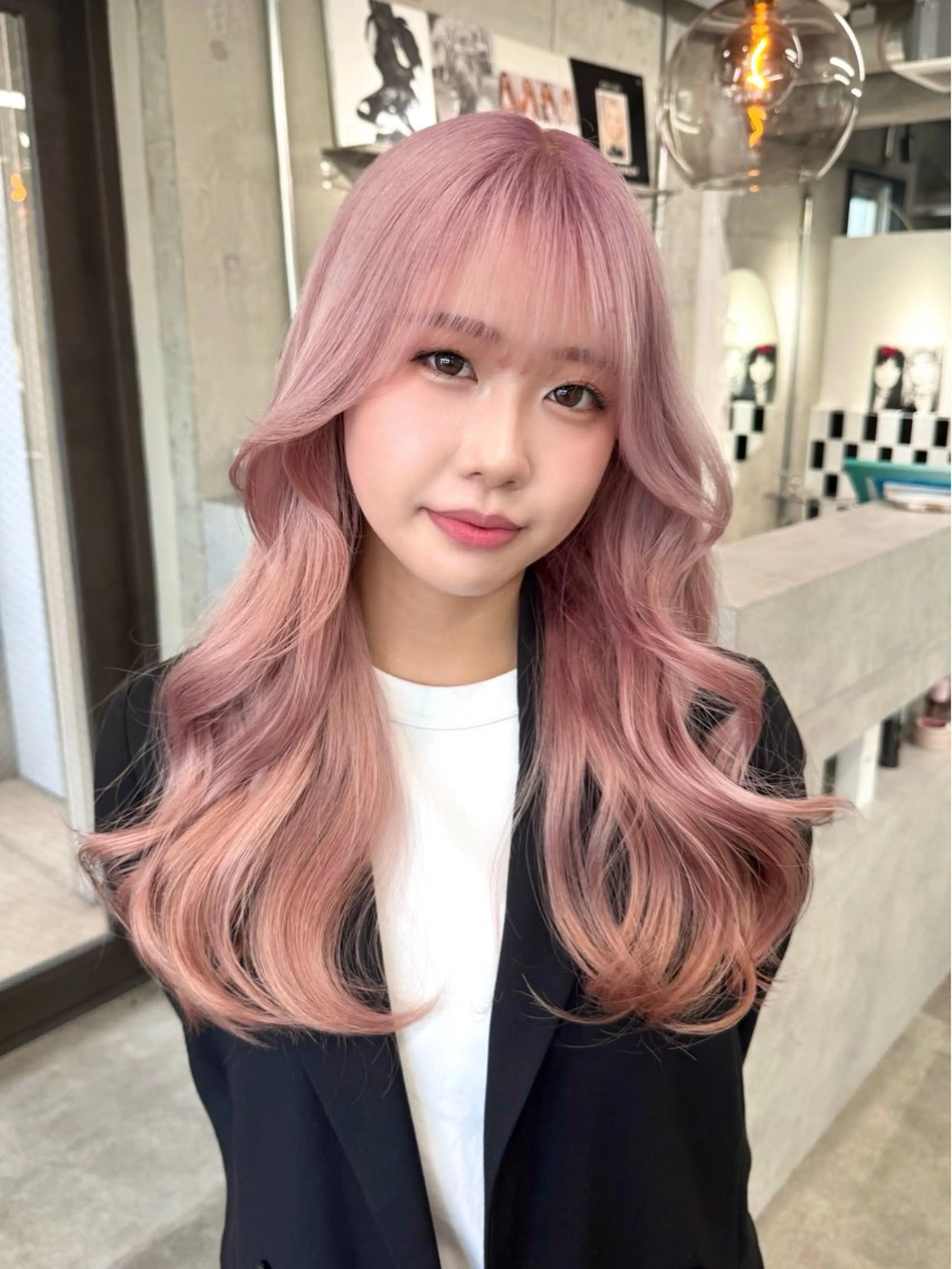 ロング カラー パーマ ヘアアレンジ メンズ キッズ メンズブリーチ メンズハイトーン メンズ韓国風 ブリーチ ケアブリーチ カット ヘアカラー トリートメント ✨艶ハイトーン/ 💗モモ໒꒱のヘアスタイル