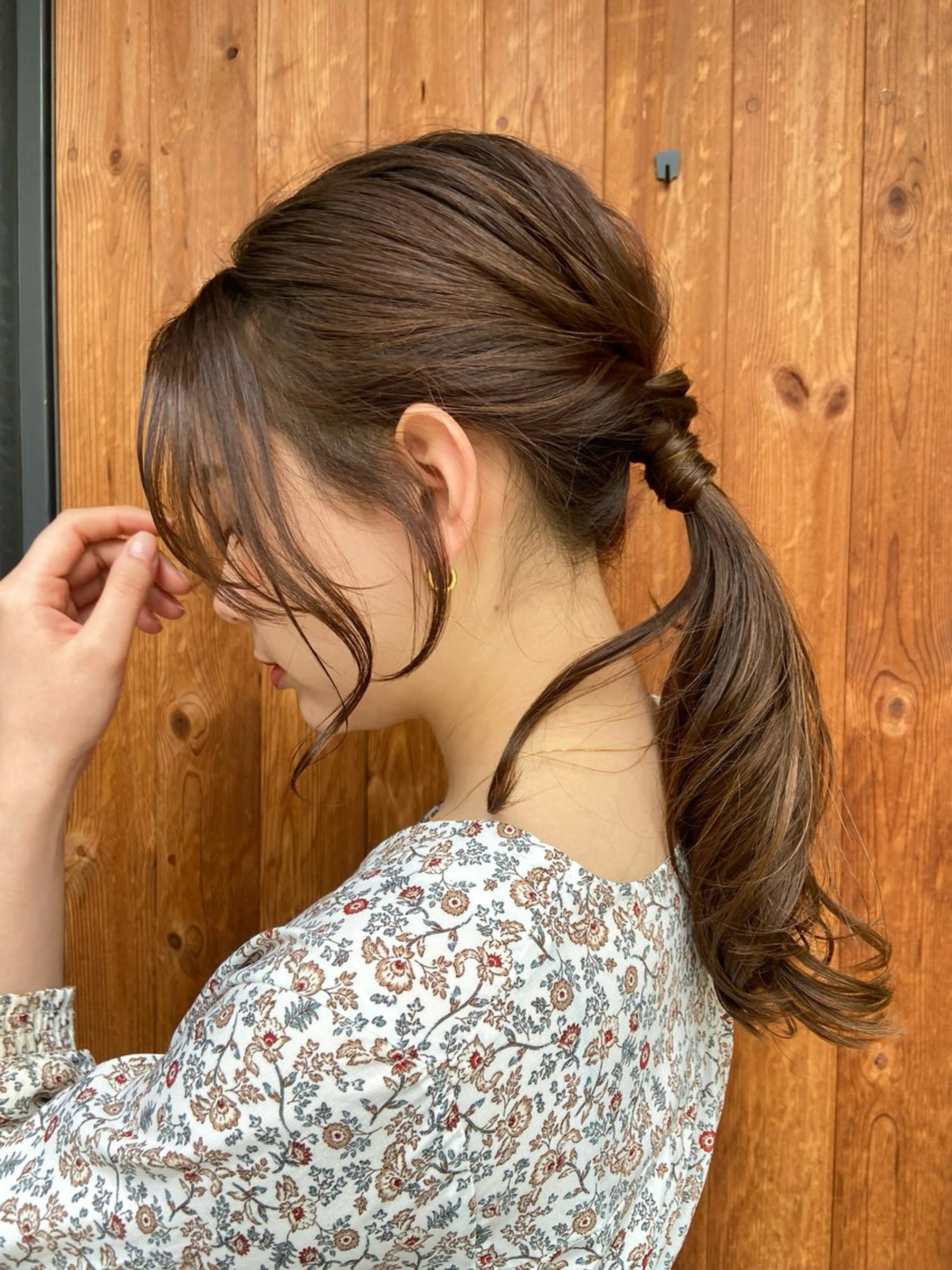 ロング カラー パーマ 高松 莉璃のヘアスタイル