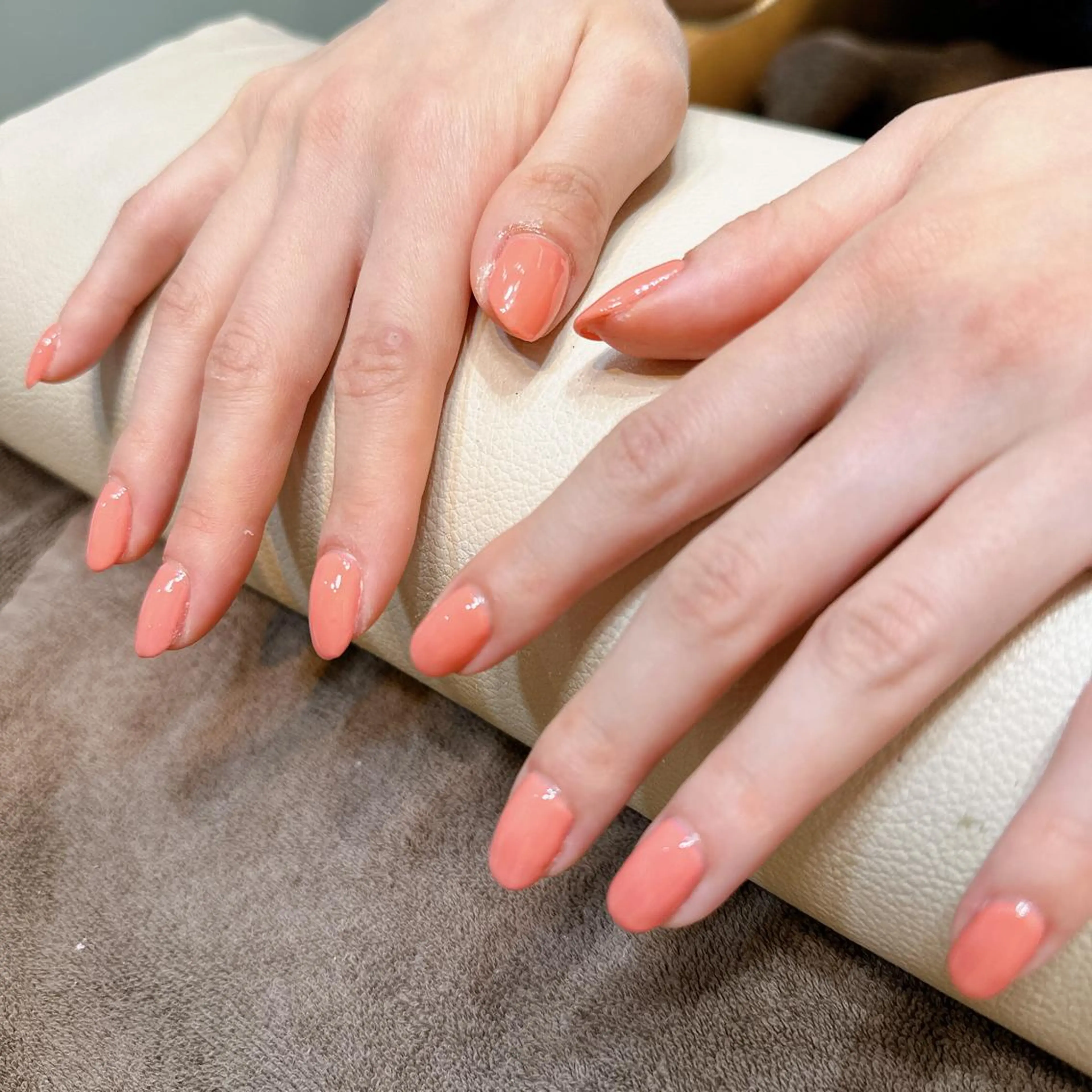 ネイル ワンカラーネイル Cure.美爪育成 salon大関のネイルデザイン