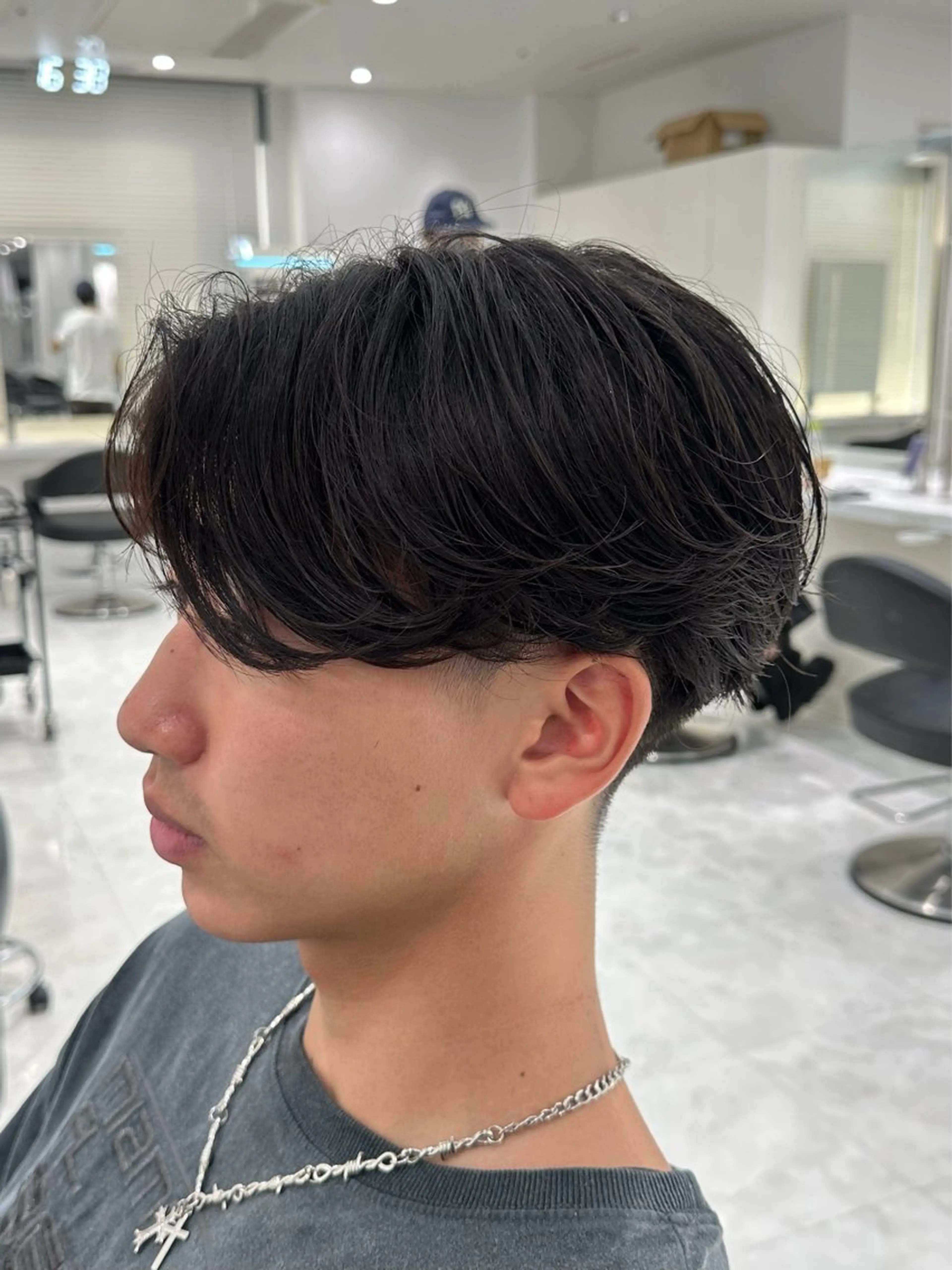 ショート パーマ メンズ カット ヘアカラー 🐺韓国風メンズ特化 あさひ🐺のヘアスタイル