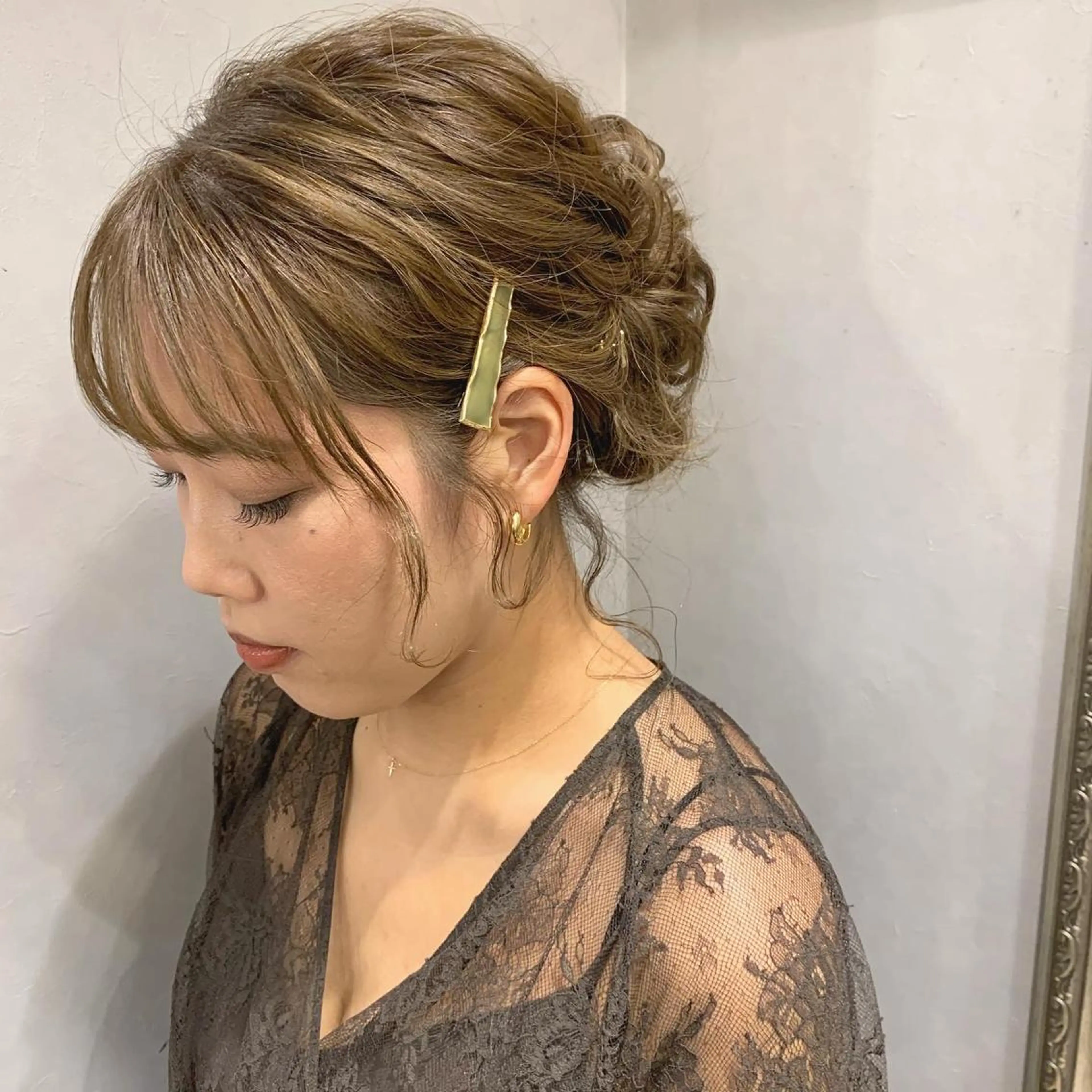 ロング カラー ヘアアレンジ ヘアセット 代表🎀 ふわモテ愛 され髪🩷yumiのヘアスタイル