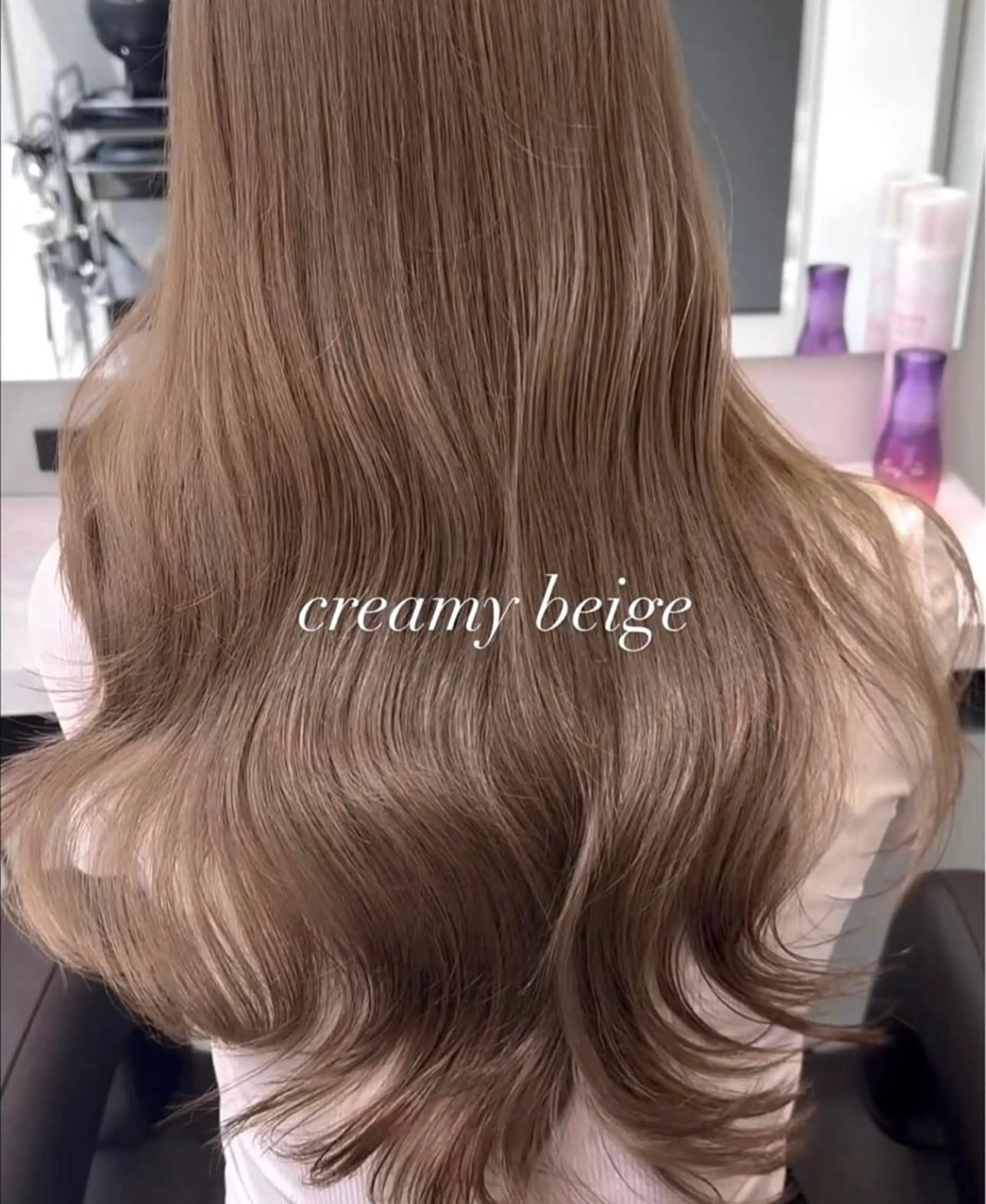 ロング ヘアカラー トリートメント ヘアセット IVE所属・ブリーチなし🤍 渋谷／原島杏奈のヘアスタイル