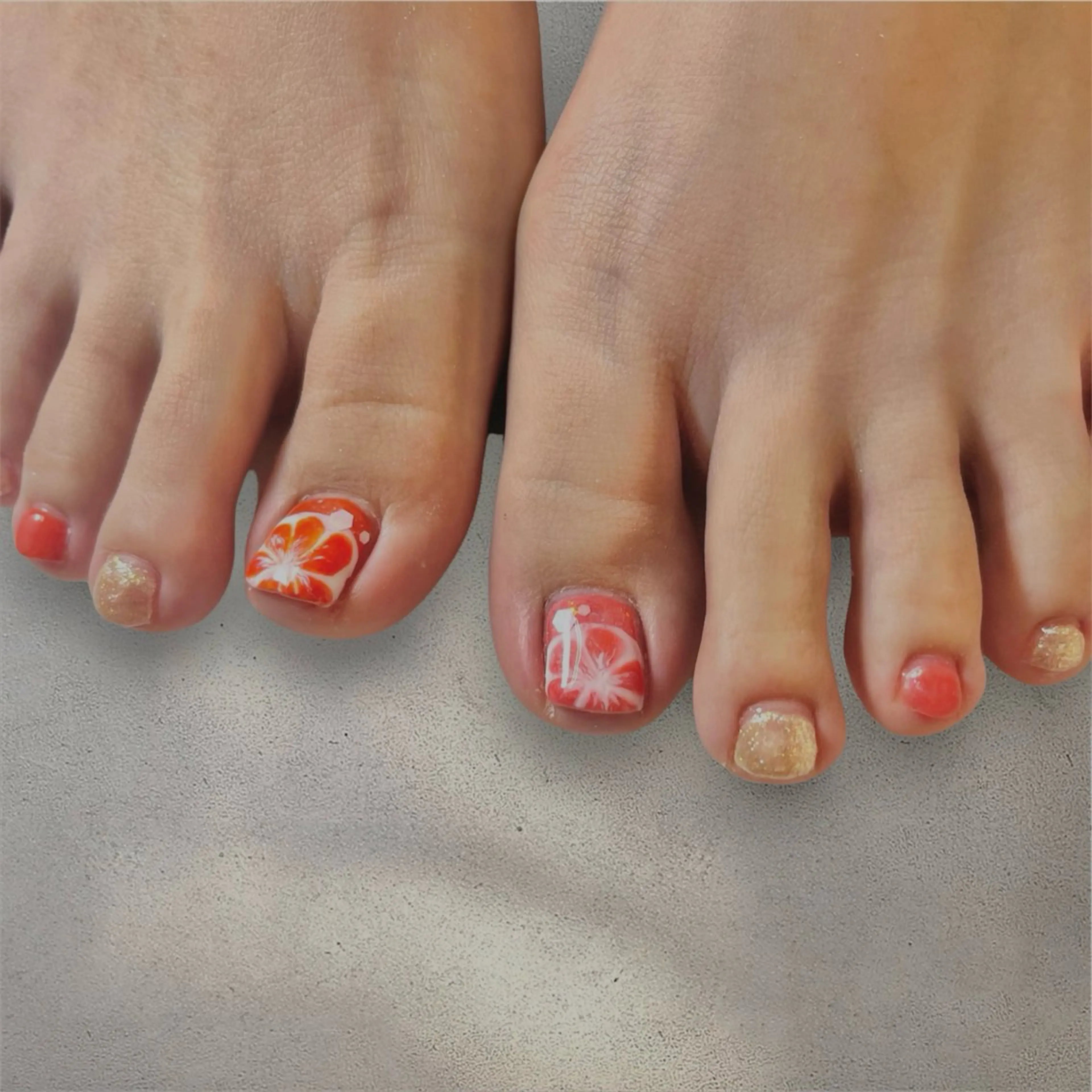 ネイル フットネイル nail salon bel eclatのネイルデザイン