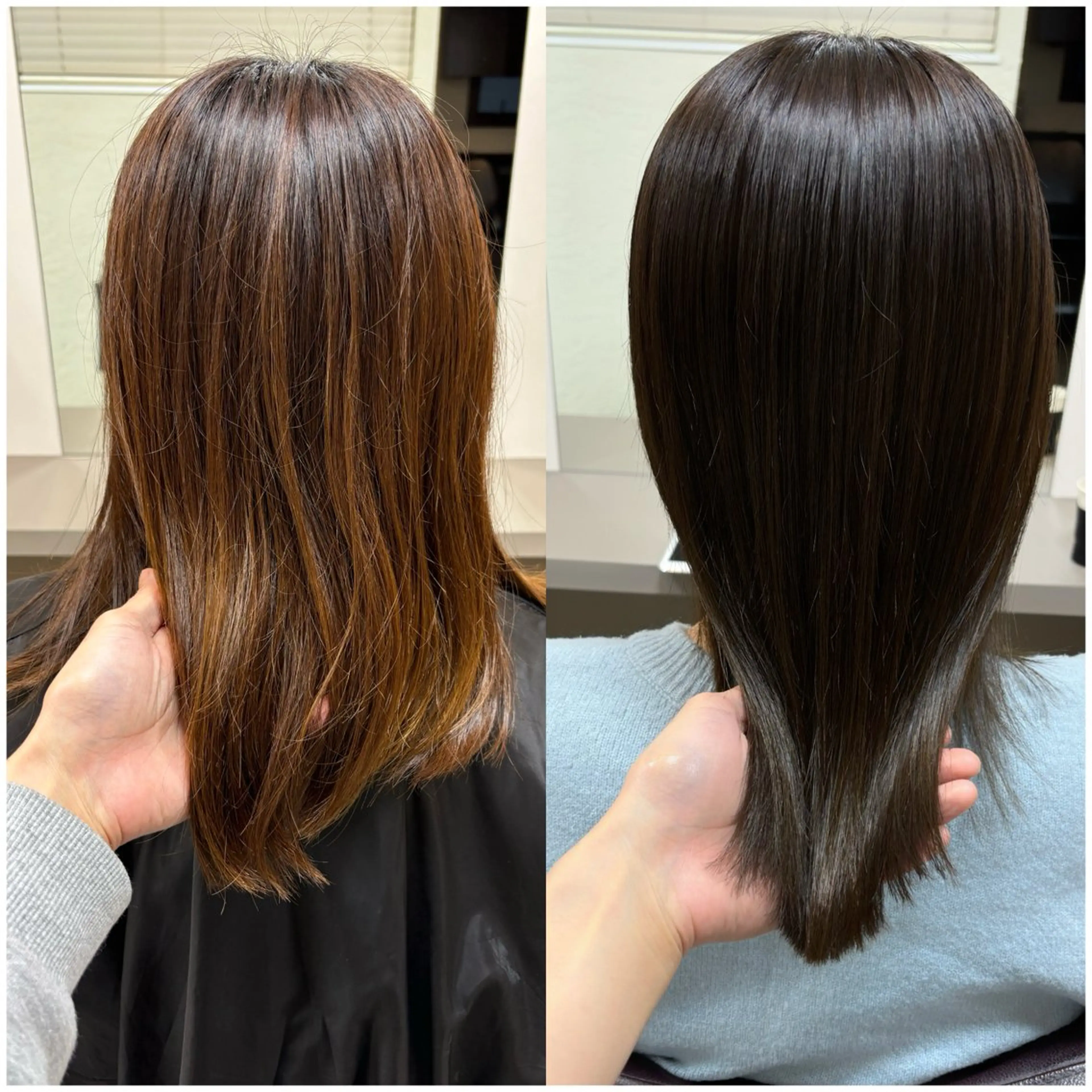 ミディアム カット ヘアカラー 縮毛矯正 トリートメント GO TODAY SHAIRE SALON京都店所属・当日予約可/髪質改善 四条/ユウキのヘアスタイル