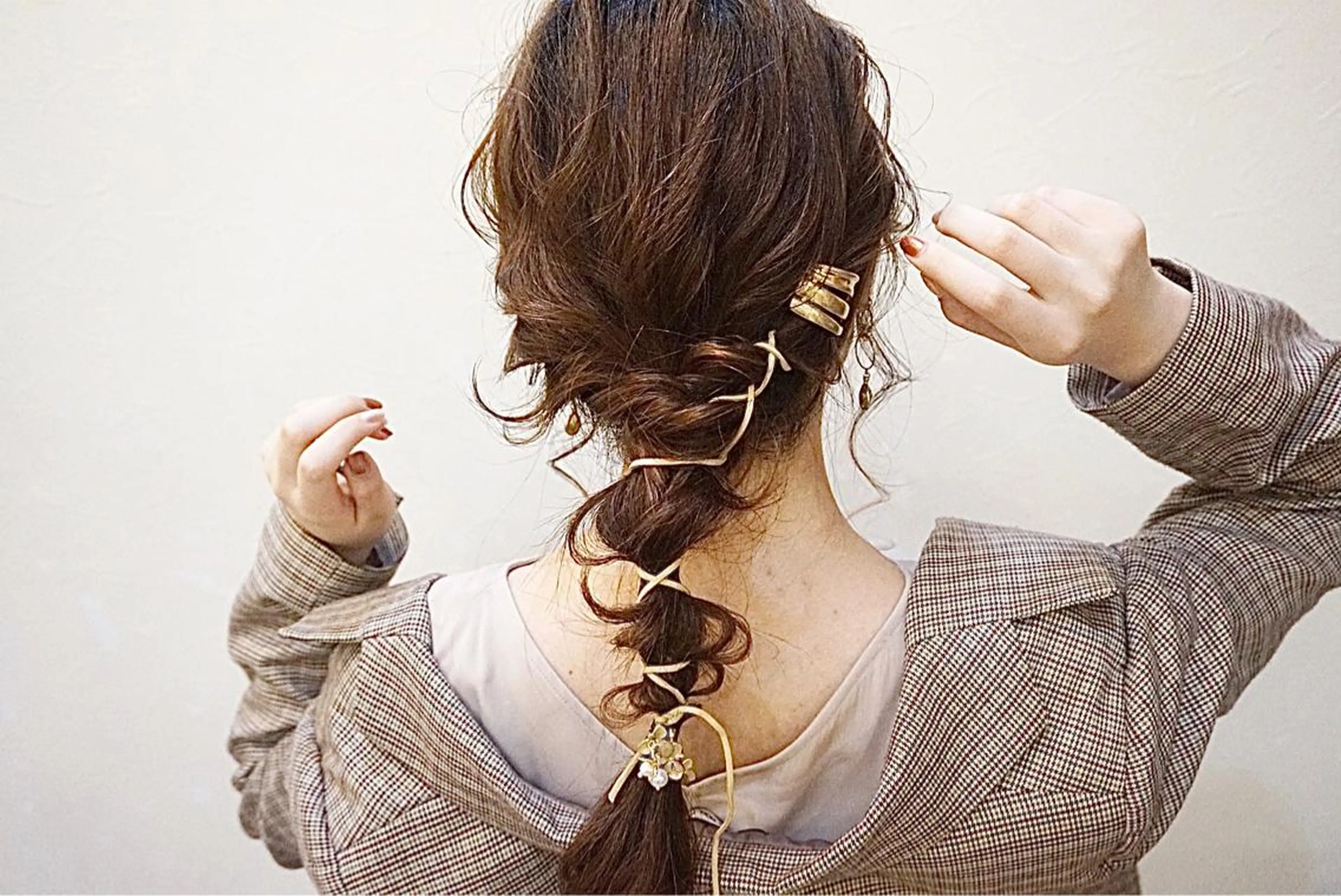 ロング カラー ヘアアレンジ SHANTi 飯塚 ヘアセット/髪質改善のヘアスタイル