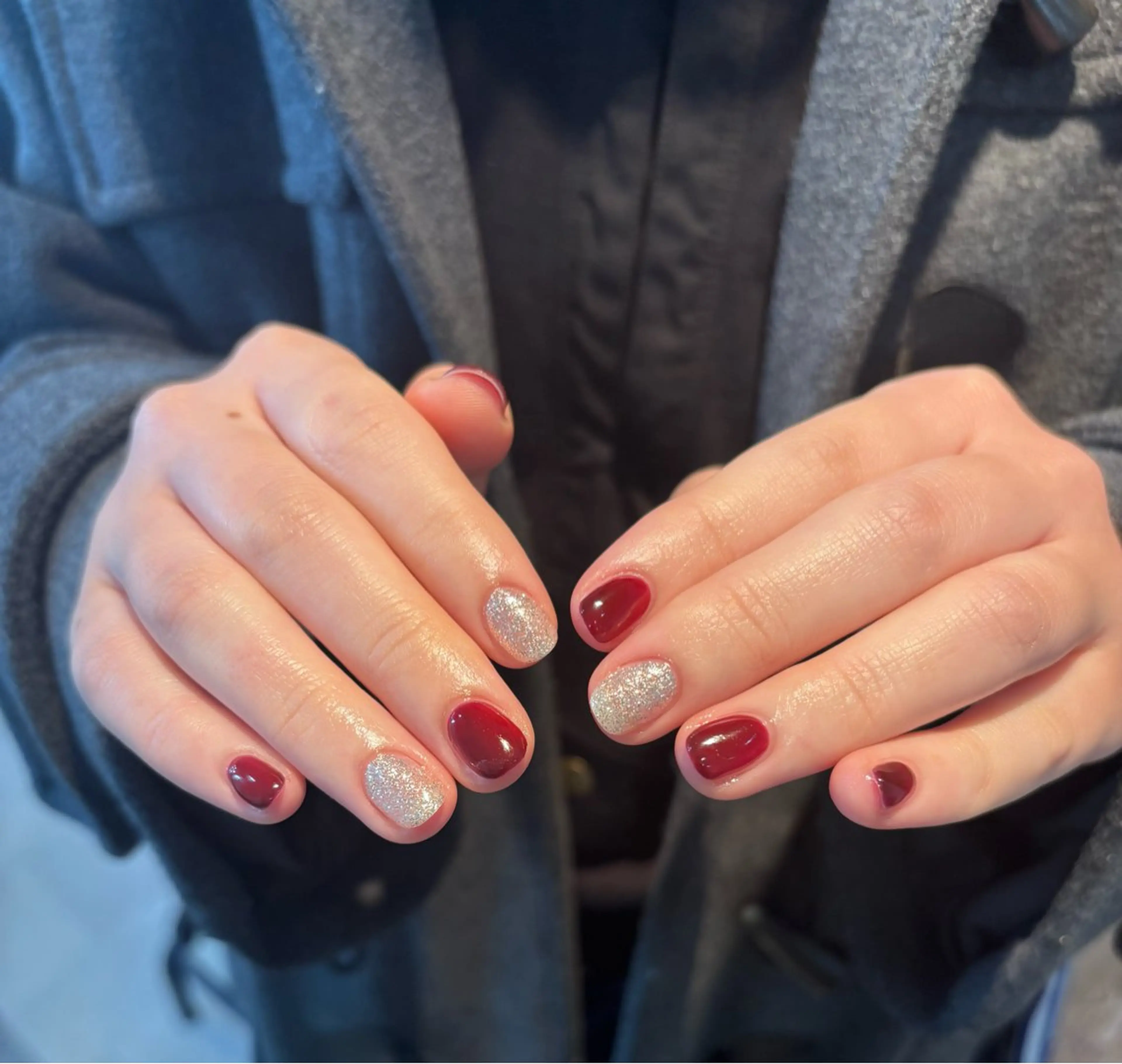 ネイル 赤色 free'snail N A Oのネイルデザイン