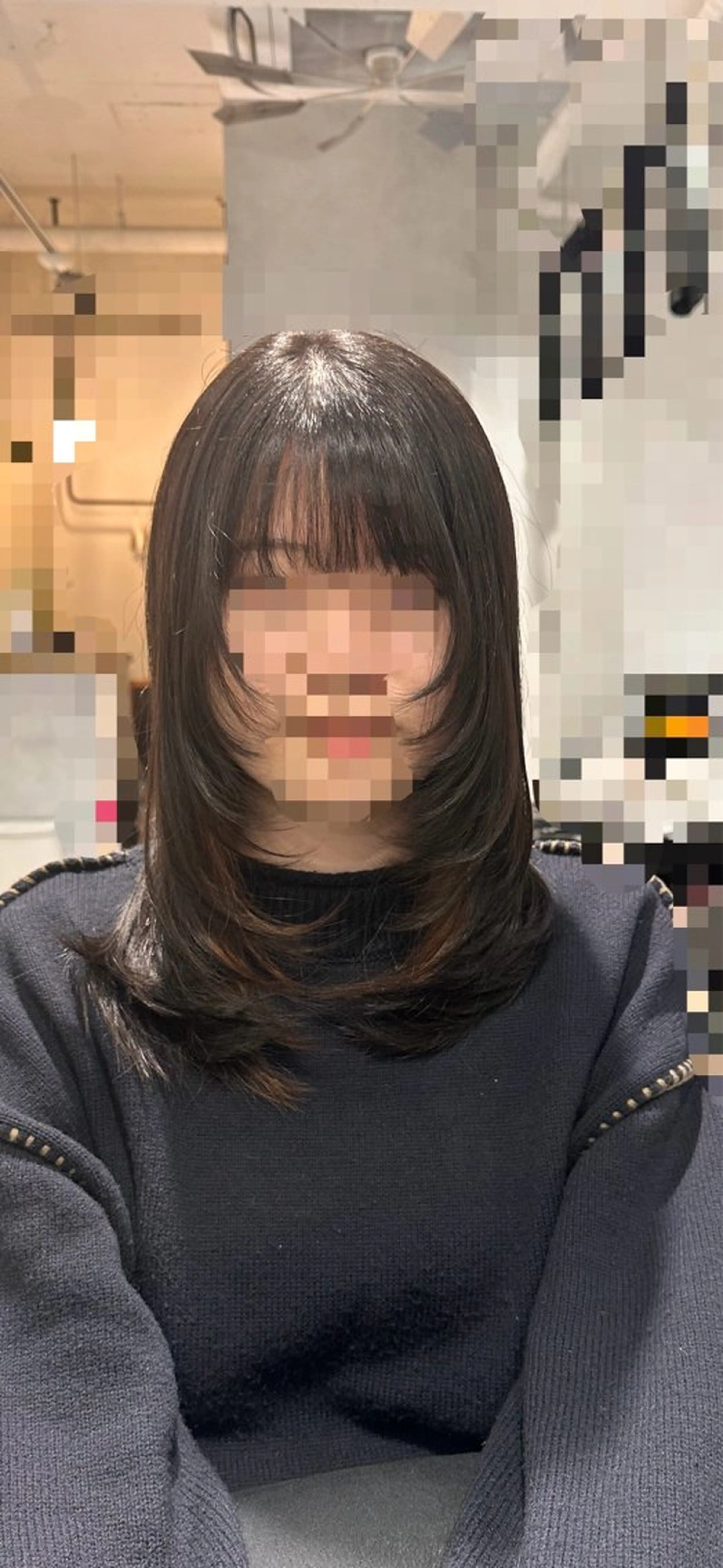 ミディアム 艶カラー/韓国風ヘア 🐈‍⬛sofy🐾のヘアスタイル