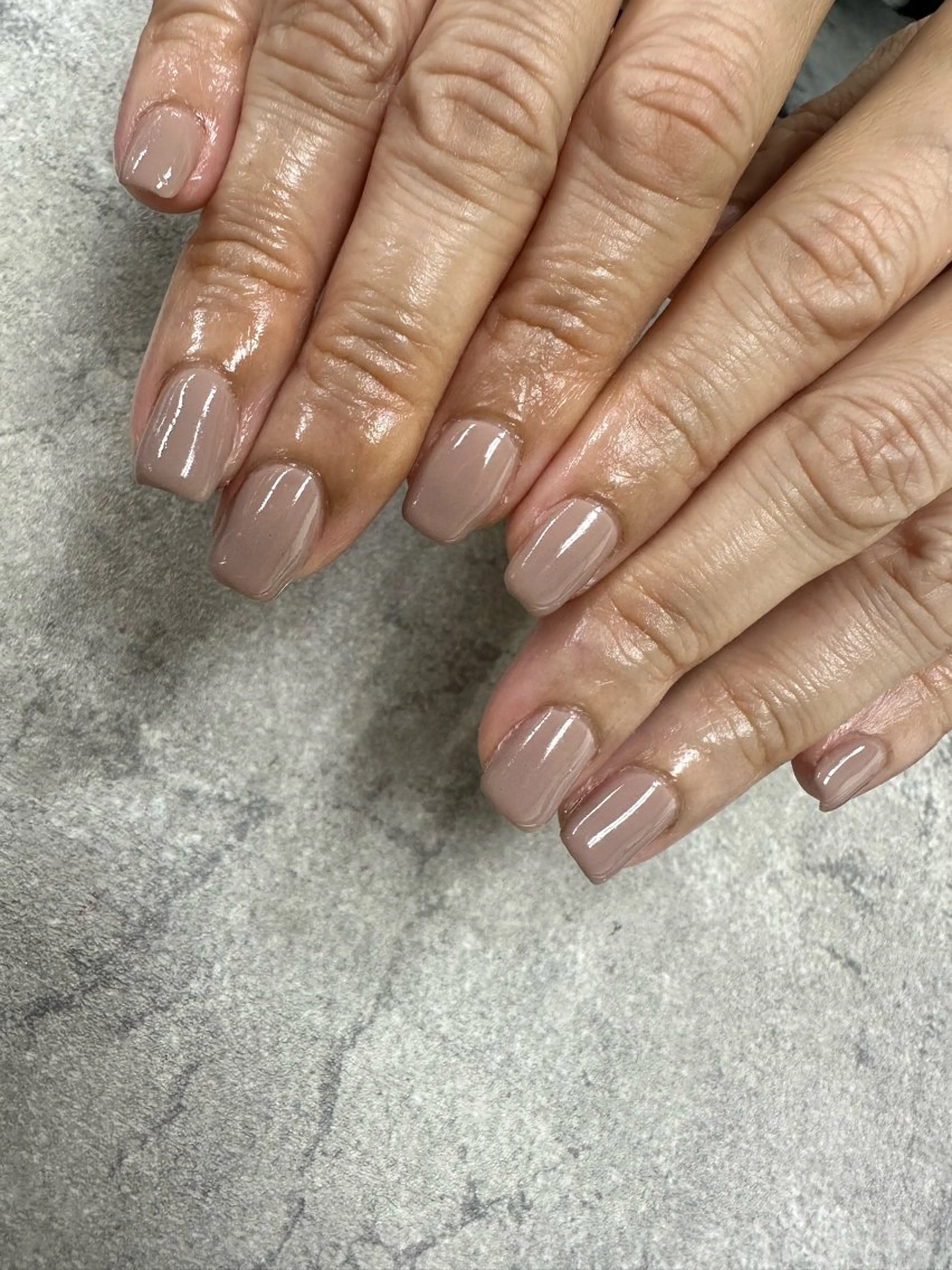 ネイル ワンカラーネイル ピンク ピンクベージュ ハンドネイル .N YUKIのネイルデザイン