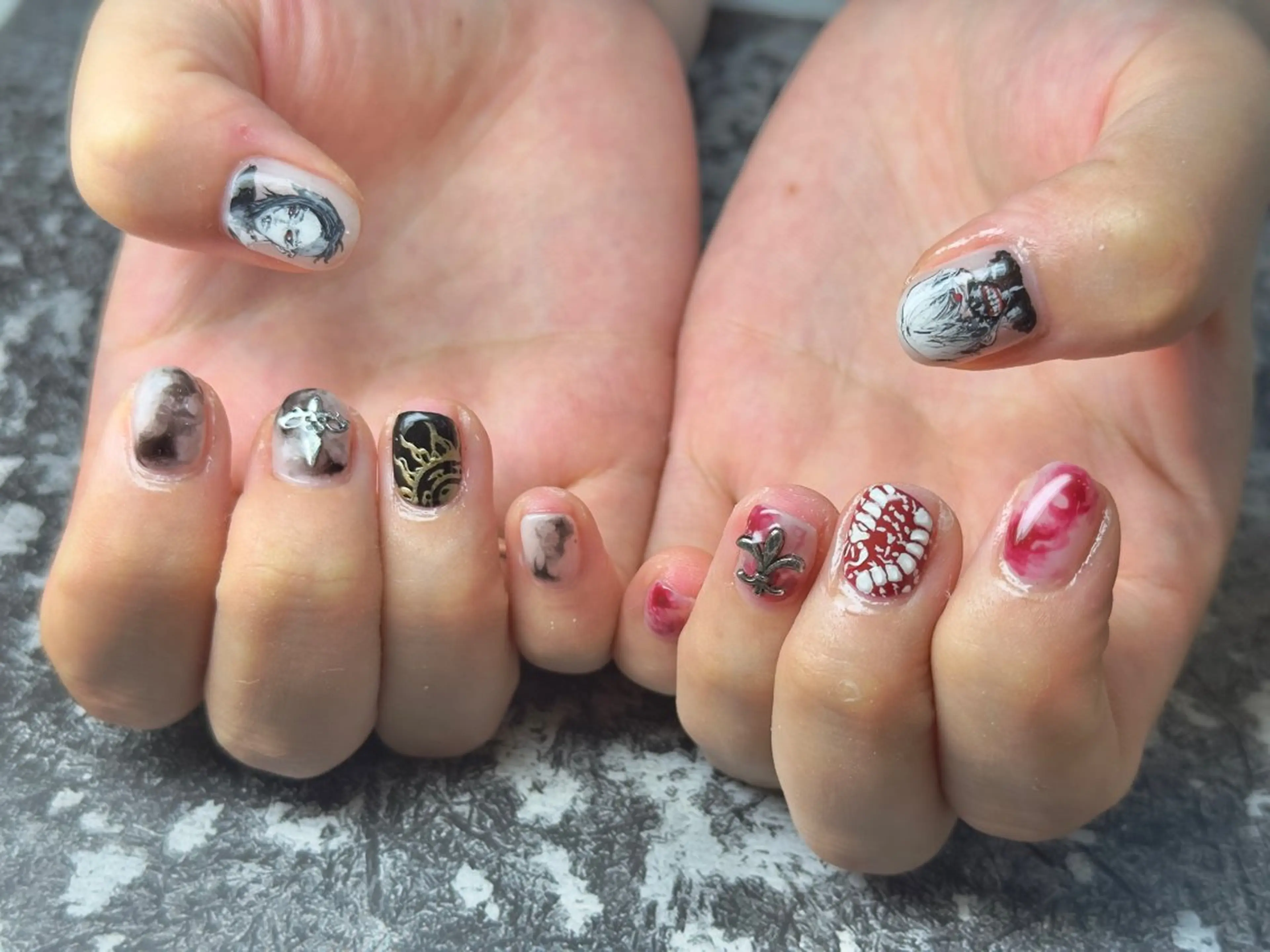 ネイル ハンドネイル Queennail 北堀江AYAのネイルデザイン