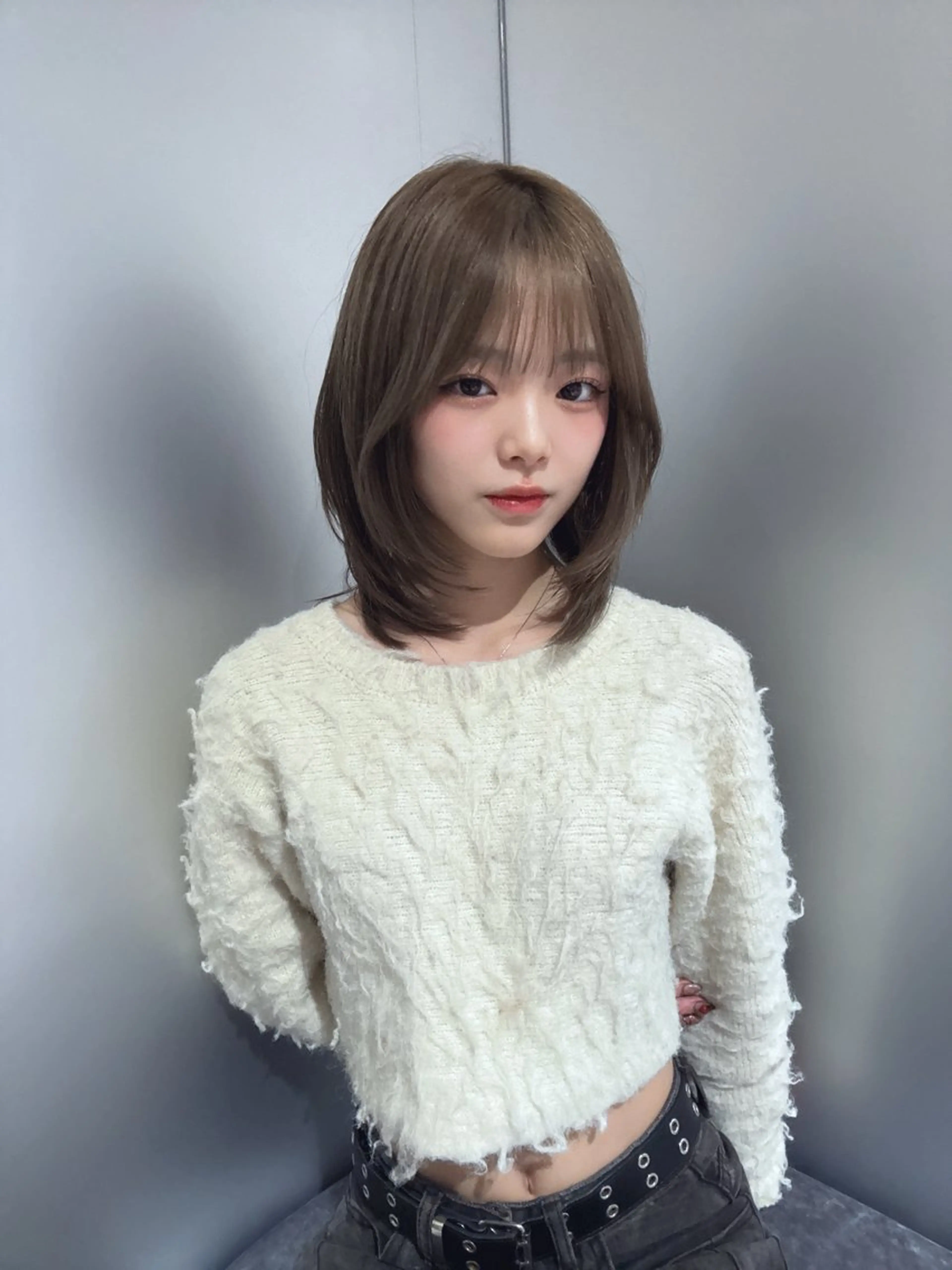 ミディアム カラー レイヤー×髪質改善 マネージャー安藤光司のヘアスタイル