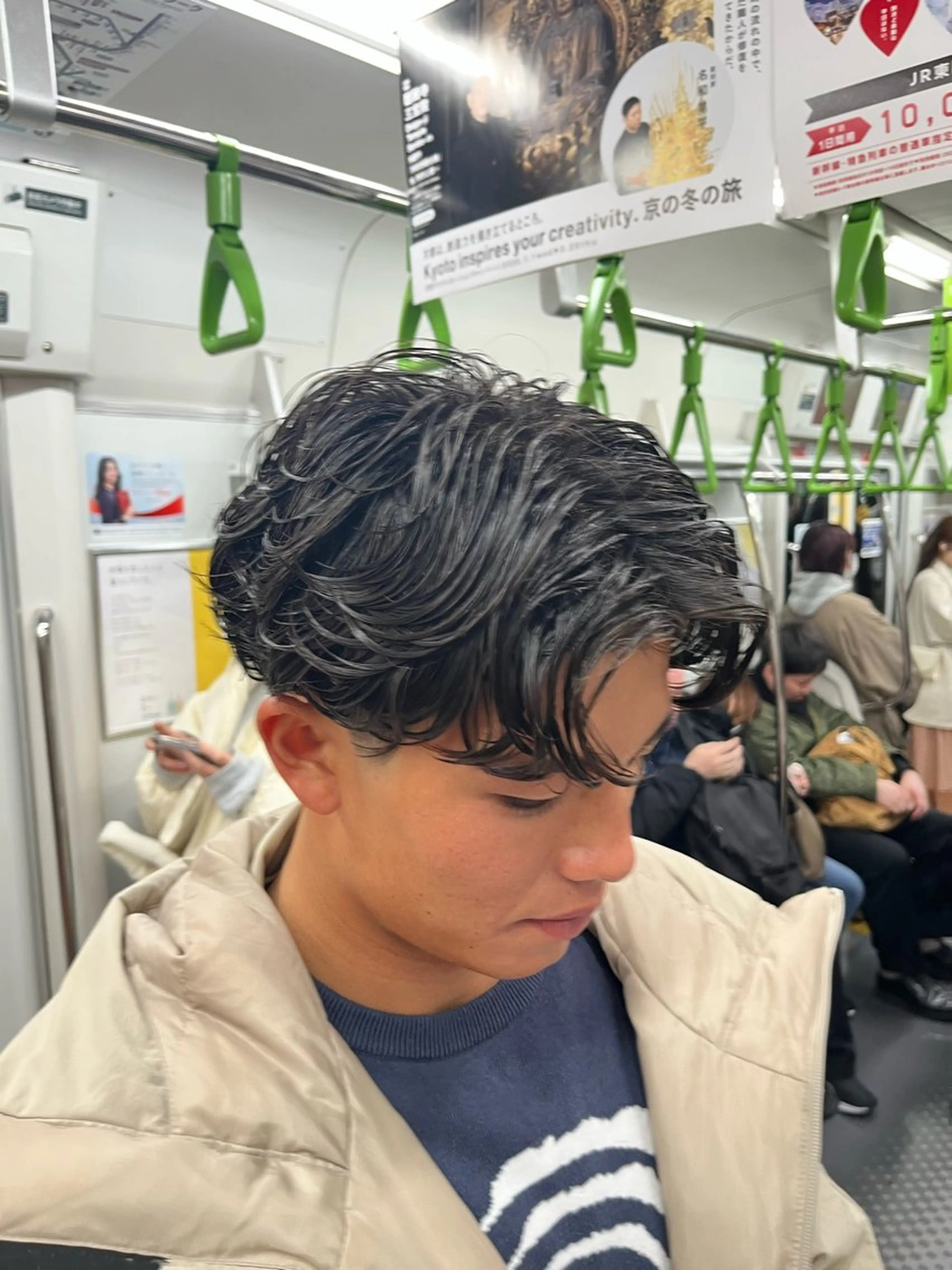 無料パーマモデルの写真