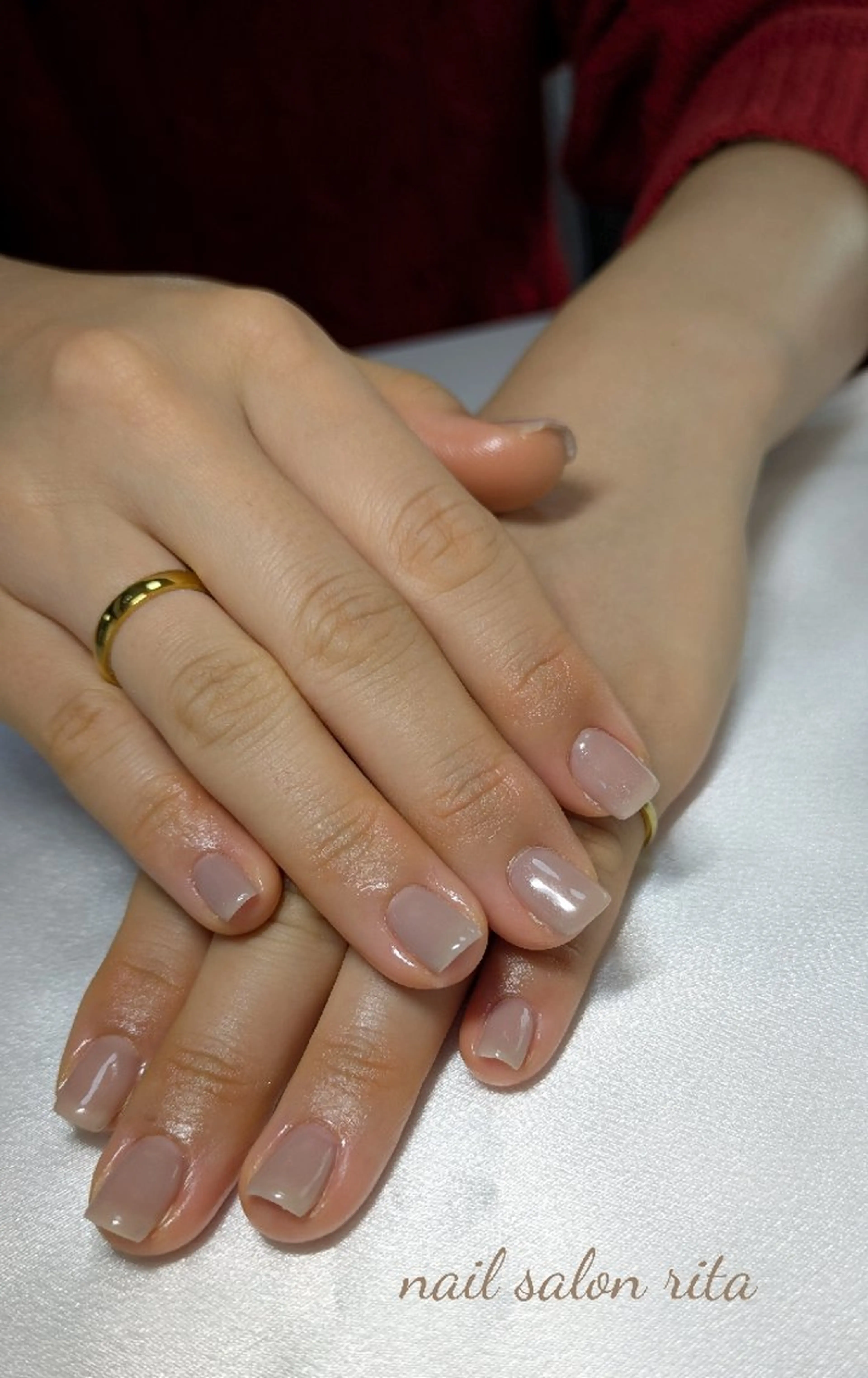 ネイル ワンカラーネイル ハンドネイル nail salon rita所属・柴田 理紗のネイルデザイン