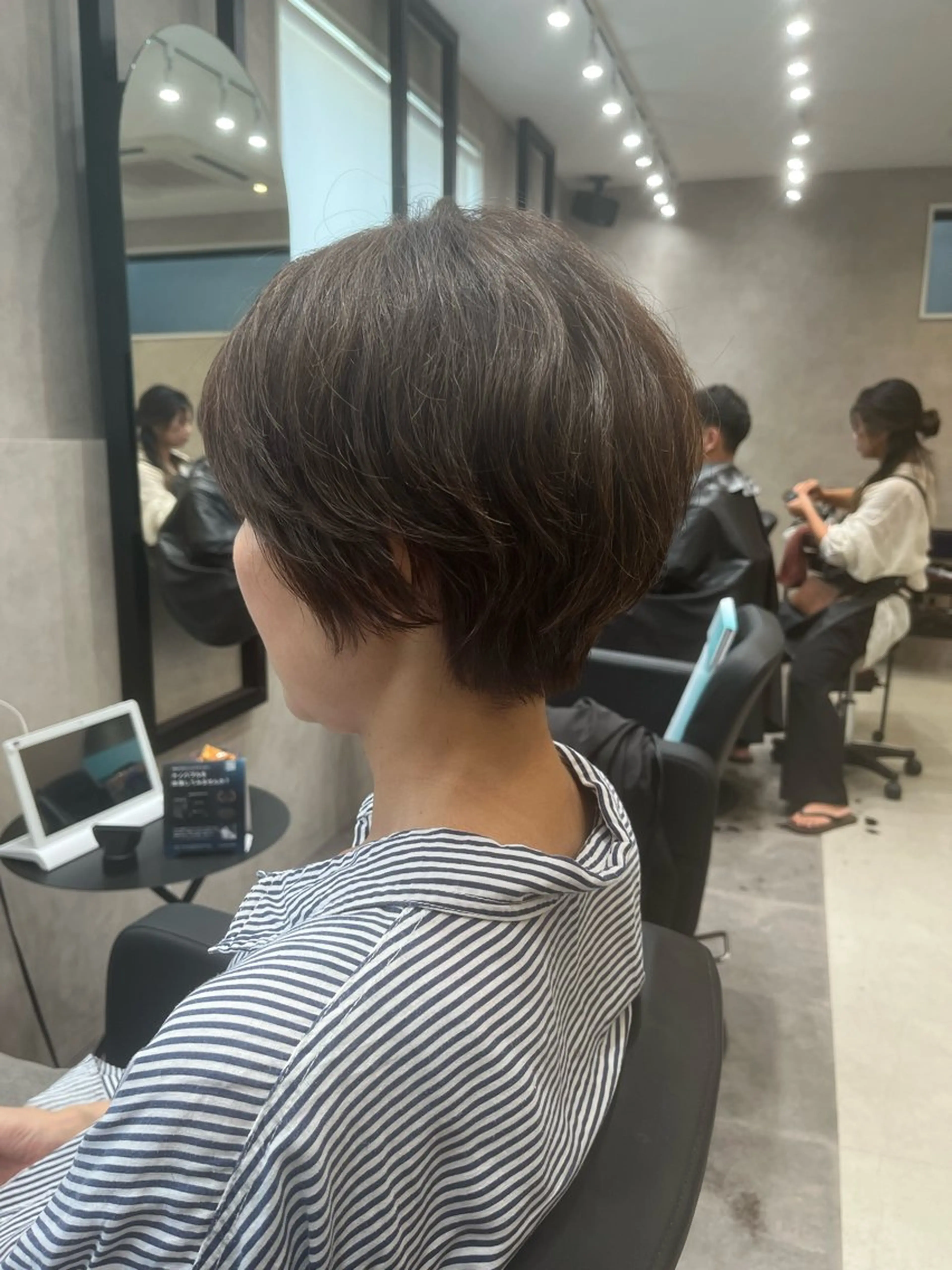 ショート ショートボブ ボブ くせ毛 ショートヘア 森本峻介 ボブ/透明感カラーのヘアスタイル