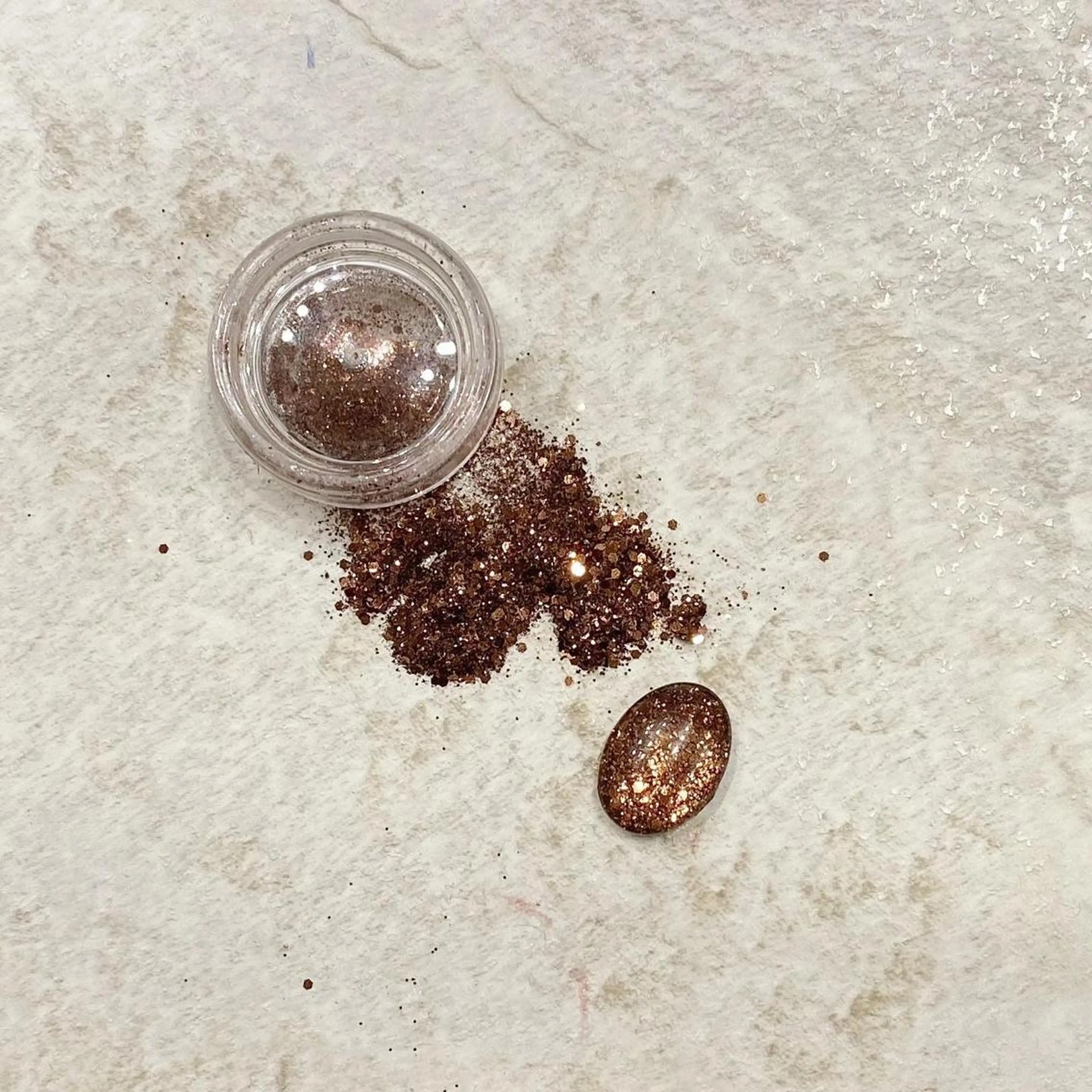 ネイル ブラウン ラメ(グリッター) melu所属・melu yukikoのネイルデザイン